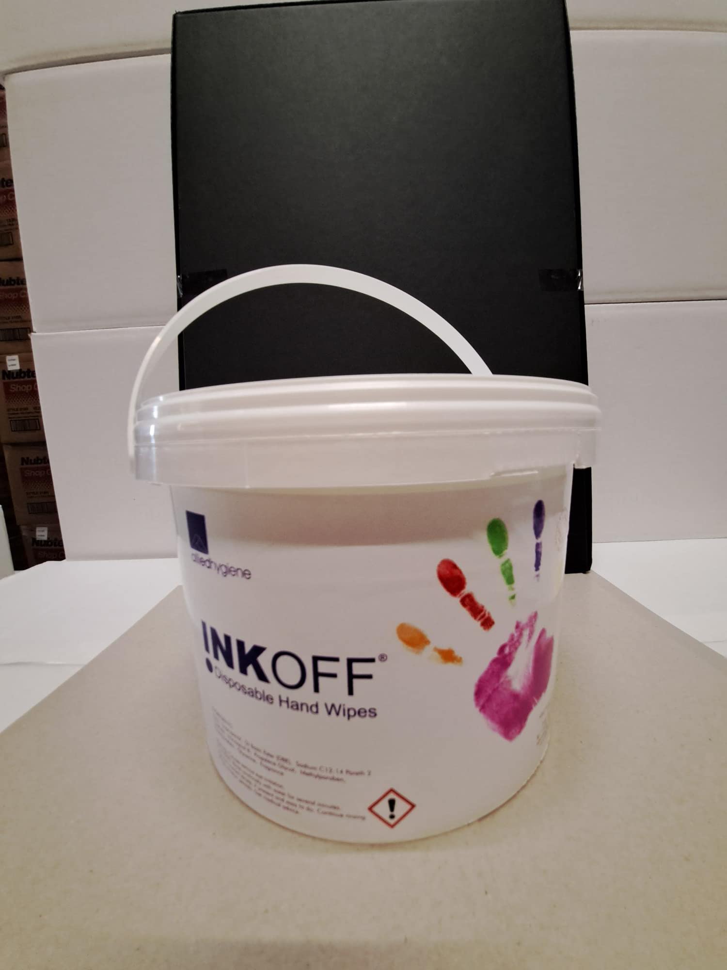 Inkoff Disposable Hand Wipes - 100 Pack Antibacterial Wet Wipes for Travel, Camping, Office & On-the-Go Hygiene | Unscented & Alcohol-Free Hand Cleaning Wipes