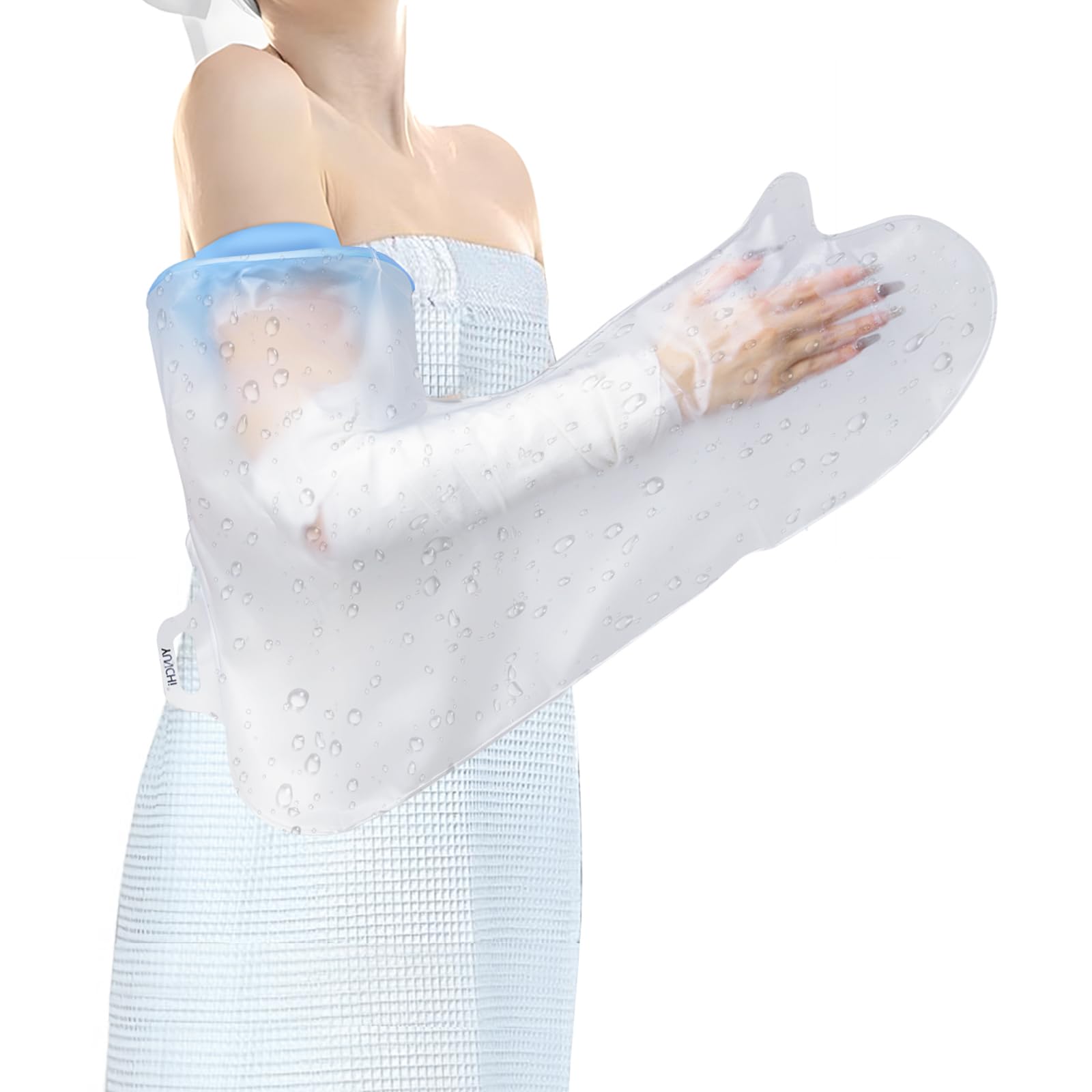Waterproof Shower Arm Cast Cover - Soft, Comfortable & Reusable Arm Cast Protector for Adults - Ideal for Post-Surgery Bandage Protection & Daily Showering