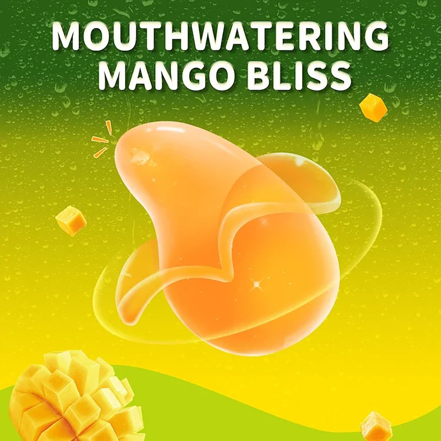 Amos Peelerz Peelable Gummy Mango Candy - 6oz Resealable Bag - Sweet Tropical Snack for Kids, Parties & On-the-Go Treats