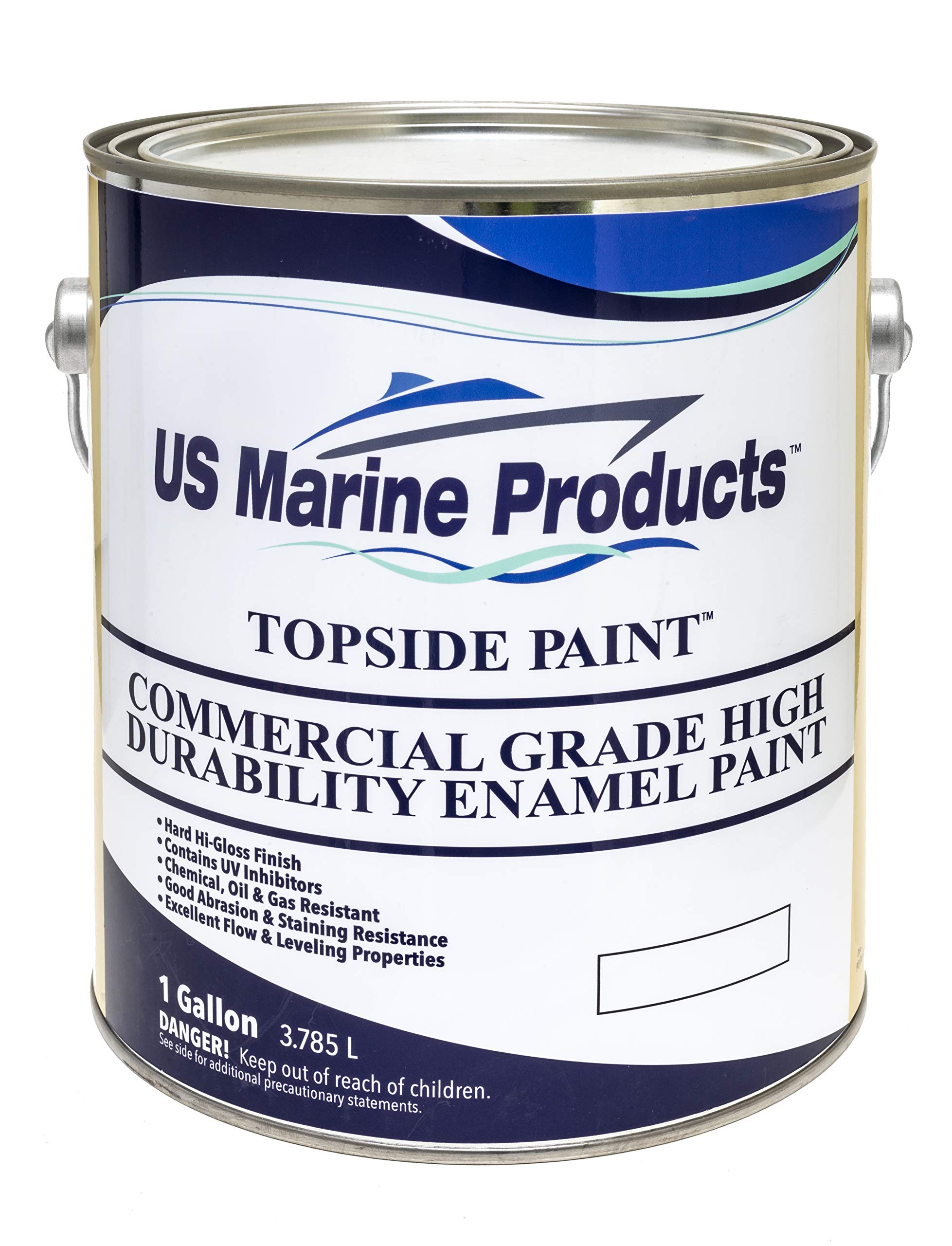 Commercial Grade Topside Marine Paint - High Gloss White (1 Gallon) | Ideal for Boats, Yachts & Marine Surfaces | UV & Saltwater Resistant