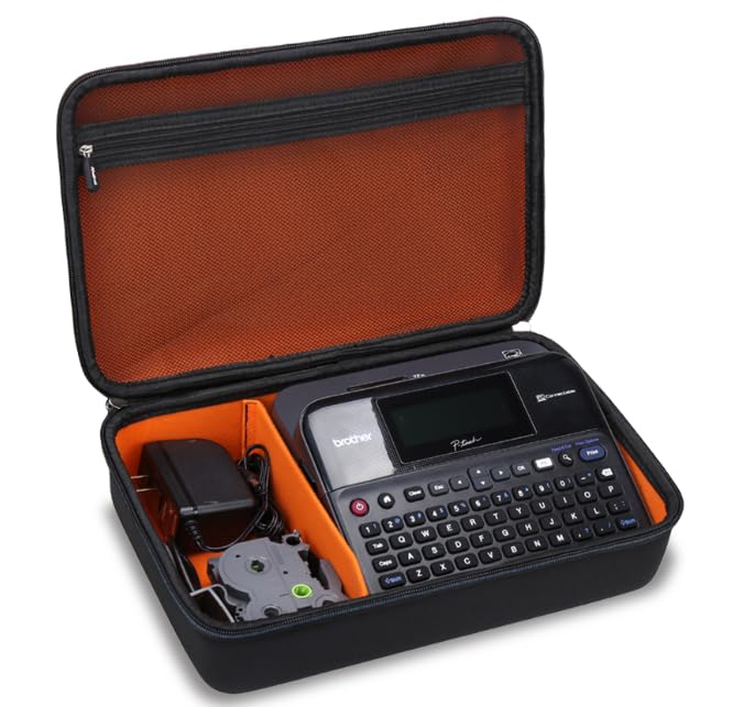 Brother P-Touch PTD600/D610BT Label Maker Hard Protective Case - Durable Portable Storage for Brother PTD600, PTD610BT Label Printers - Perfect for Office, Home & Travel Organization