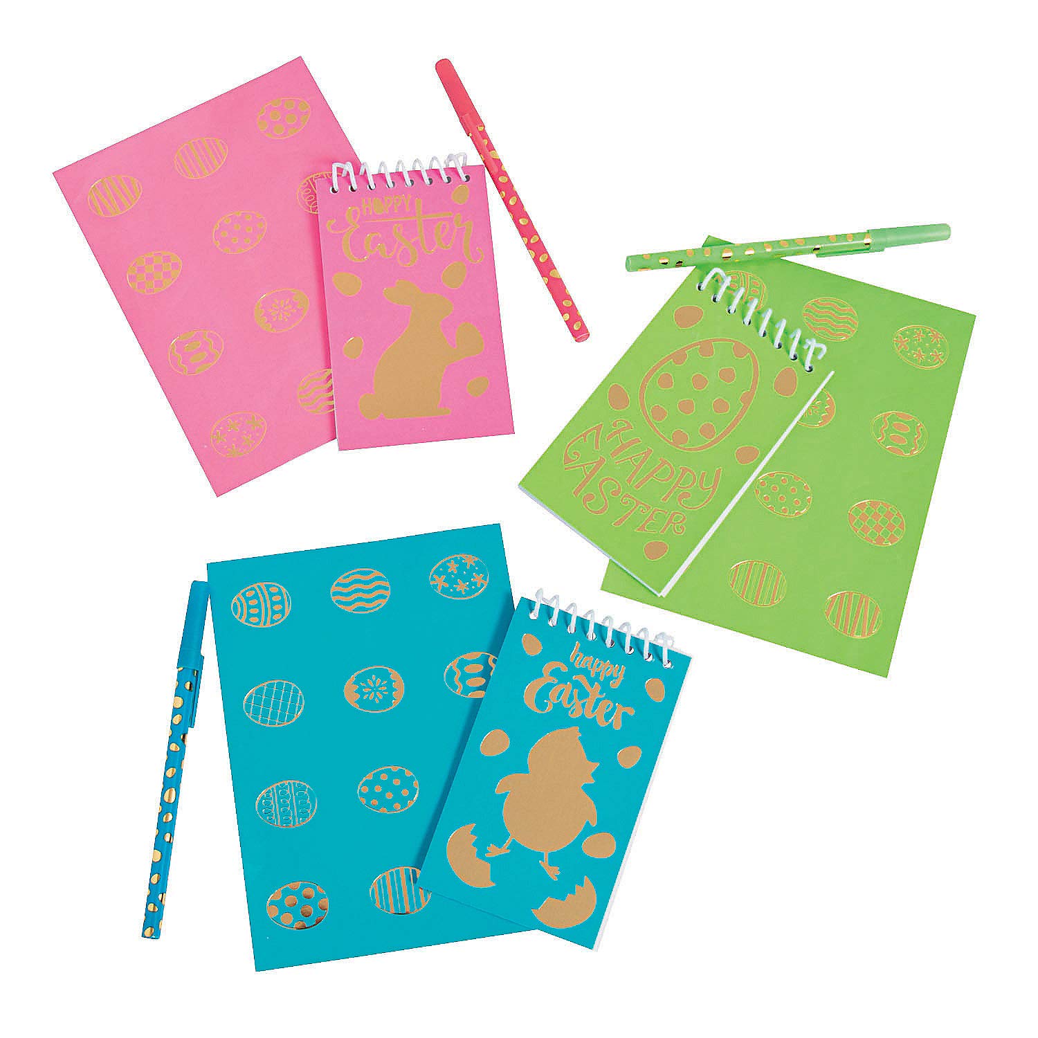 Fun Express Easter Stationery Sets (12 Packs of 3) - Cute Easter Basket Fillers, Party Favors & School Supplies for Kids - Perfect for Easter Egg Hunts, Classroom Rewards & Holiday Gifts