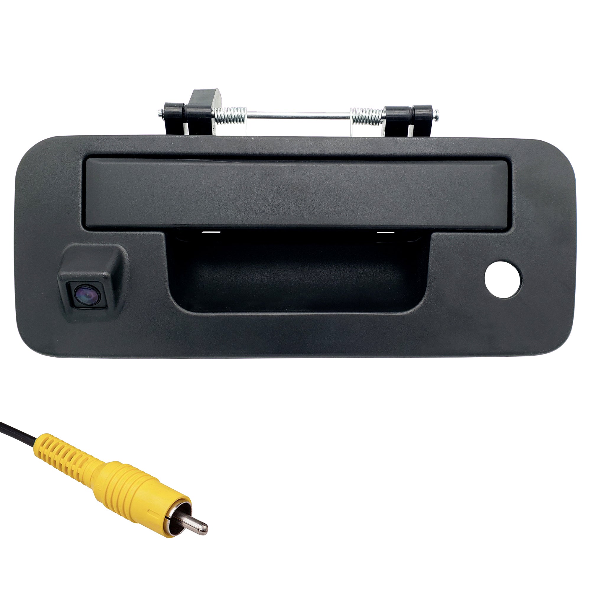 2013-2015 Nissan Titan Black Replacement Tailgate Handle with Backup Camera - Durable Truck Accessory for Easy Installation & Enhanced Rear Visibility