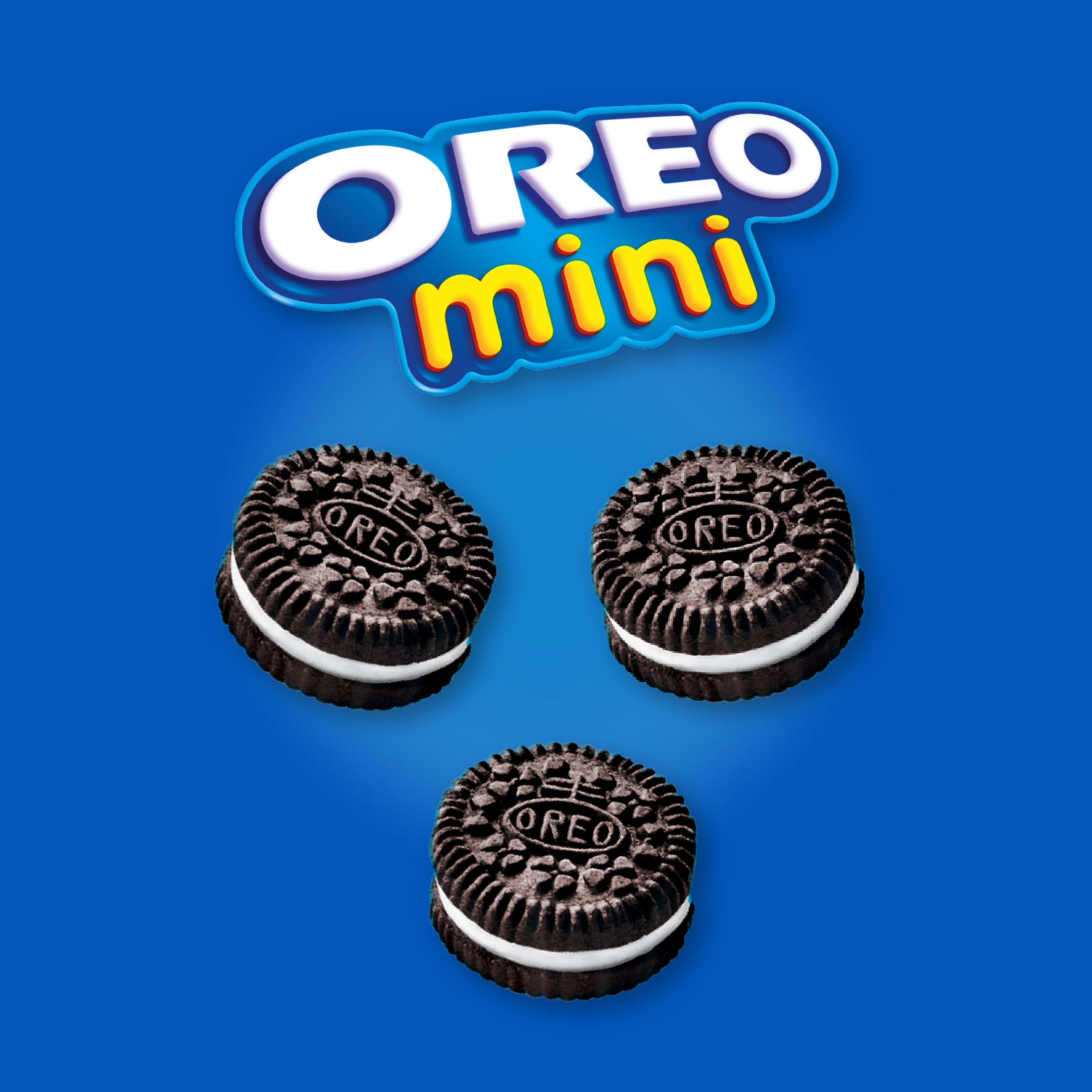 OREO Mini Original Chocolate Sandwich Cookies - Peanut-Free, Individually Wrapped Snack Packs (150g) - Perfect for School Lunches, Office Snacks & On-the-Go Treats