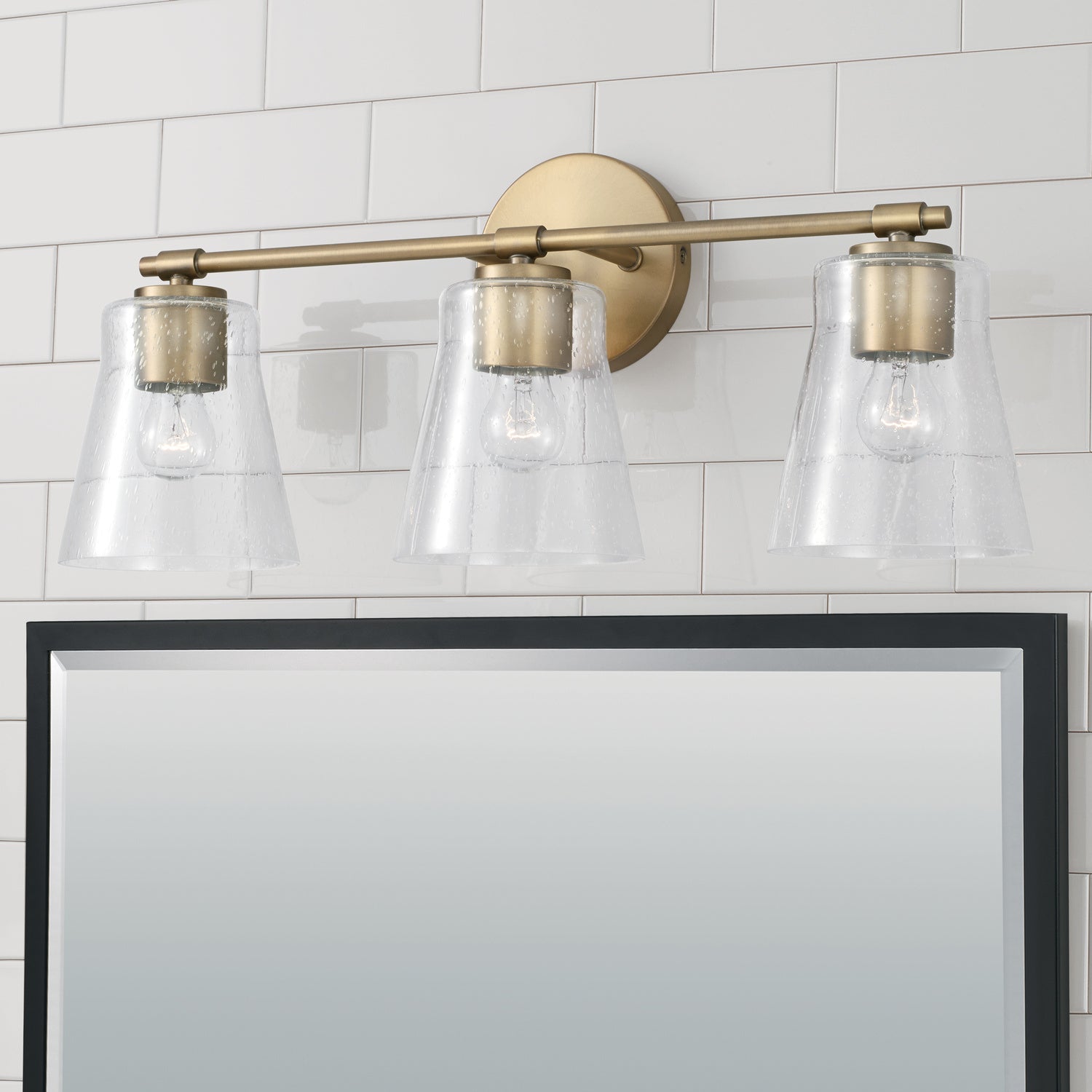 Capital Lighting Three Light Vanity - Modern Bathroom Light Fixture with Adjustable Arms, Brushed Nickel Finish - Perfect for Master Bath, Powder Room & Dressing Area