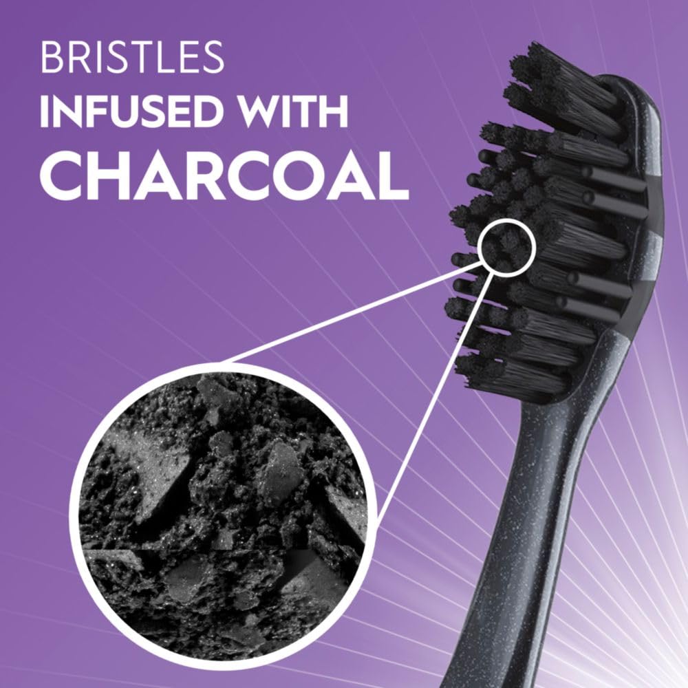 Oral-B Pro-Health Charcoal Toothbrushes for Adults - Medium Bristles, 2-Pack - Whitening & Deep Cleaning - Ideal for Travel & Daily Oral Care