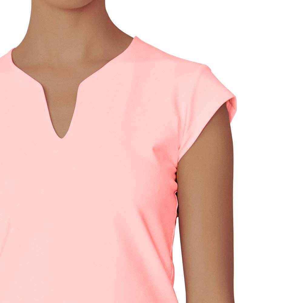 **Women's Short Sleeve V-Neck Tennis Shirts – Breathable Solid Golf & Running T-Shirts for Active Lifestyles | Perfect for Tennis, Golf, Gym & Casual Wear**