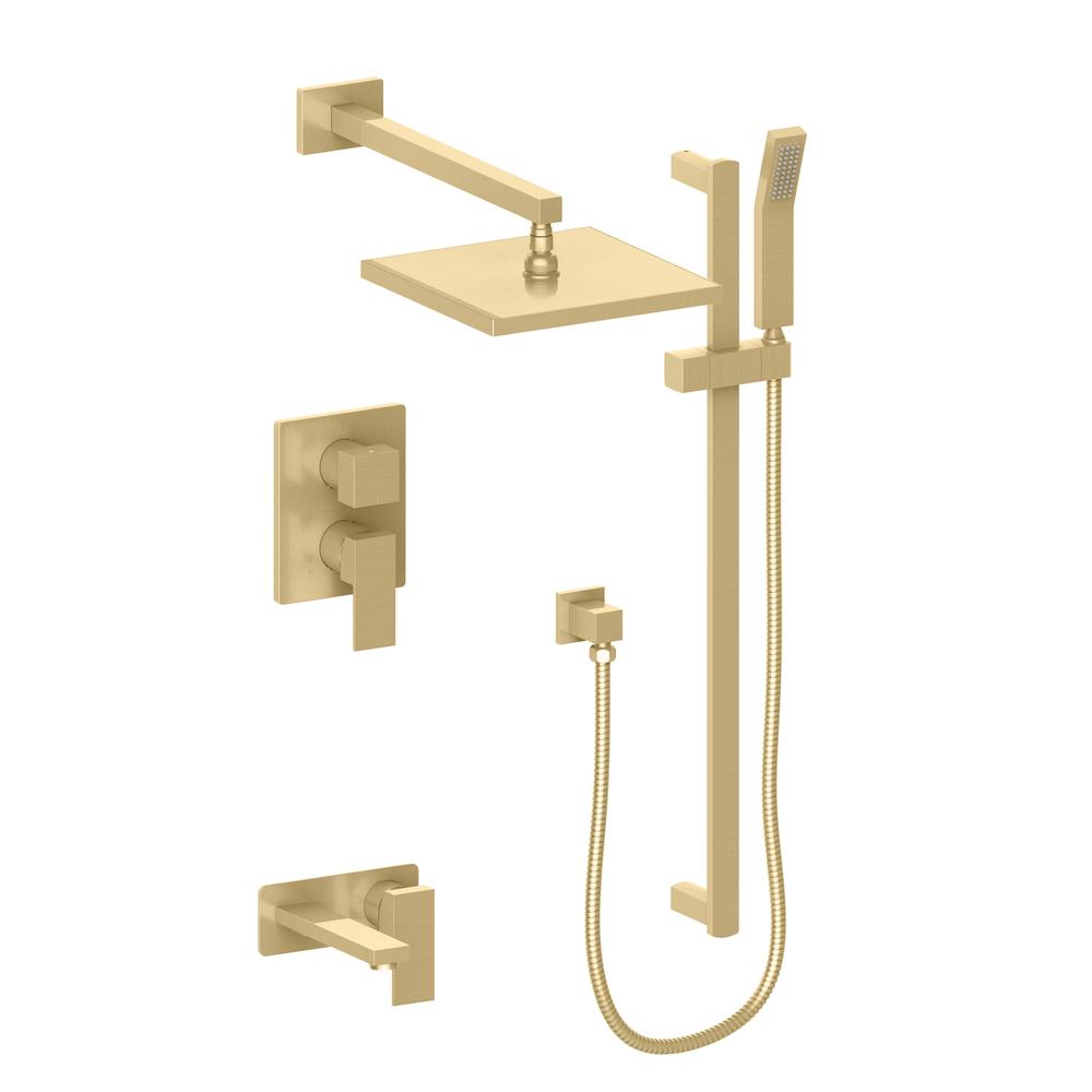 ZLINE Bliss Rainfall Shower System - 16 Inch Oversized Shower Head in Champagne Bronze (BLS SHS16 CB) | Luxury Bathroom Upgrade for Spa-Like Experience
