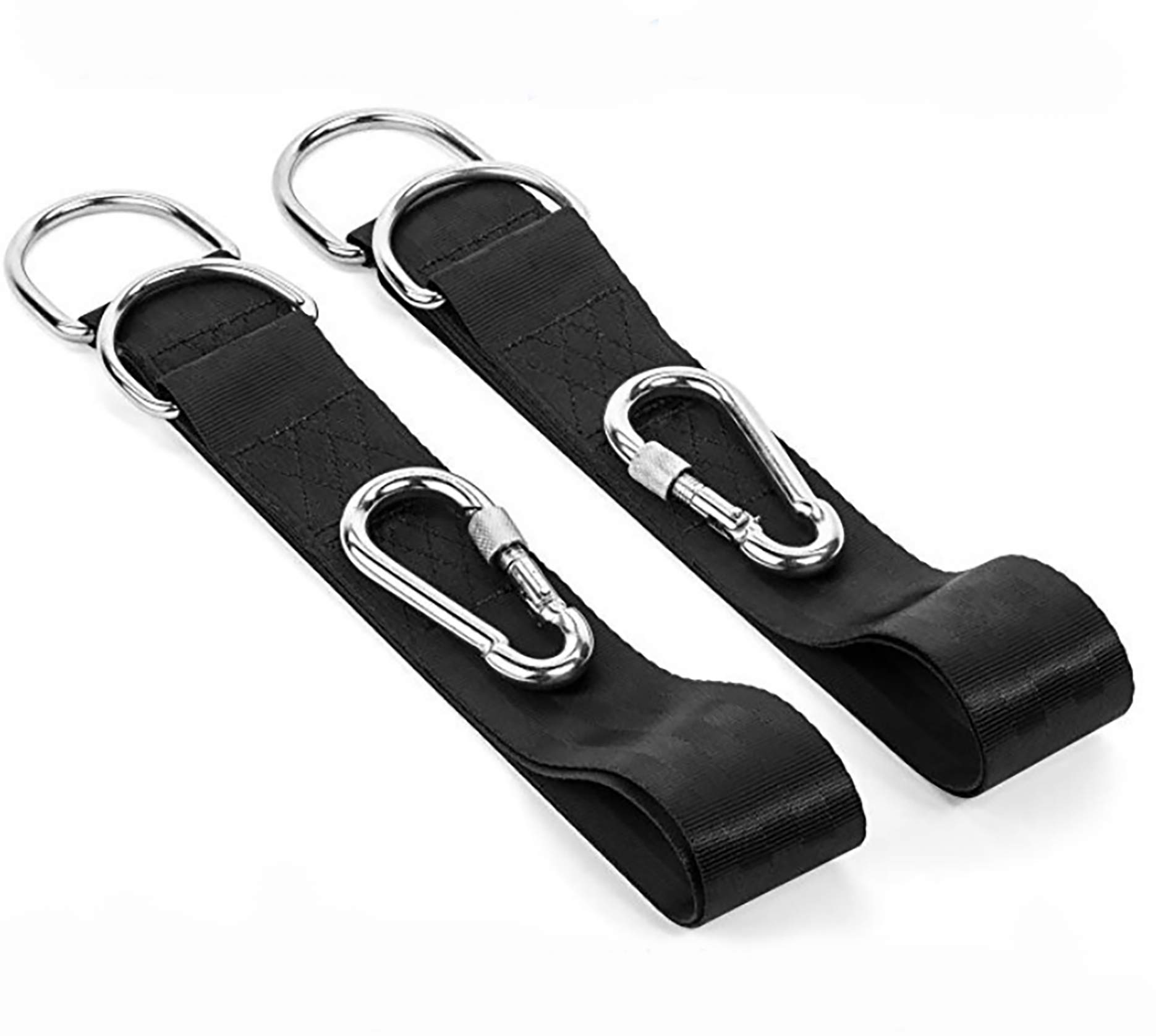 DIORES Heavy Duty Tree Swing Hanging Kit - 2100 LB Capacity Hammock Straps with 2 Safe Lock Snap Hooks (Set of 2) - 5 FT Adjustable Swing Straps for Backyard, Camping & Outdoor Relaxation - Easy Installation for Tree Swings & Hammocks