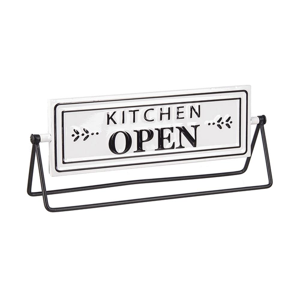 Ganz Spinning Sign - Kitchen Open Closed for Restaurants & Cafes