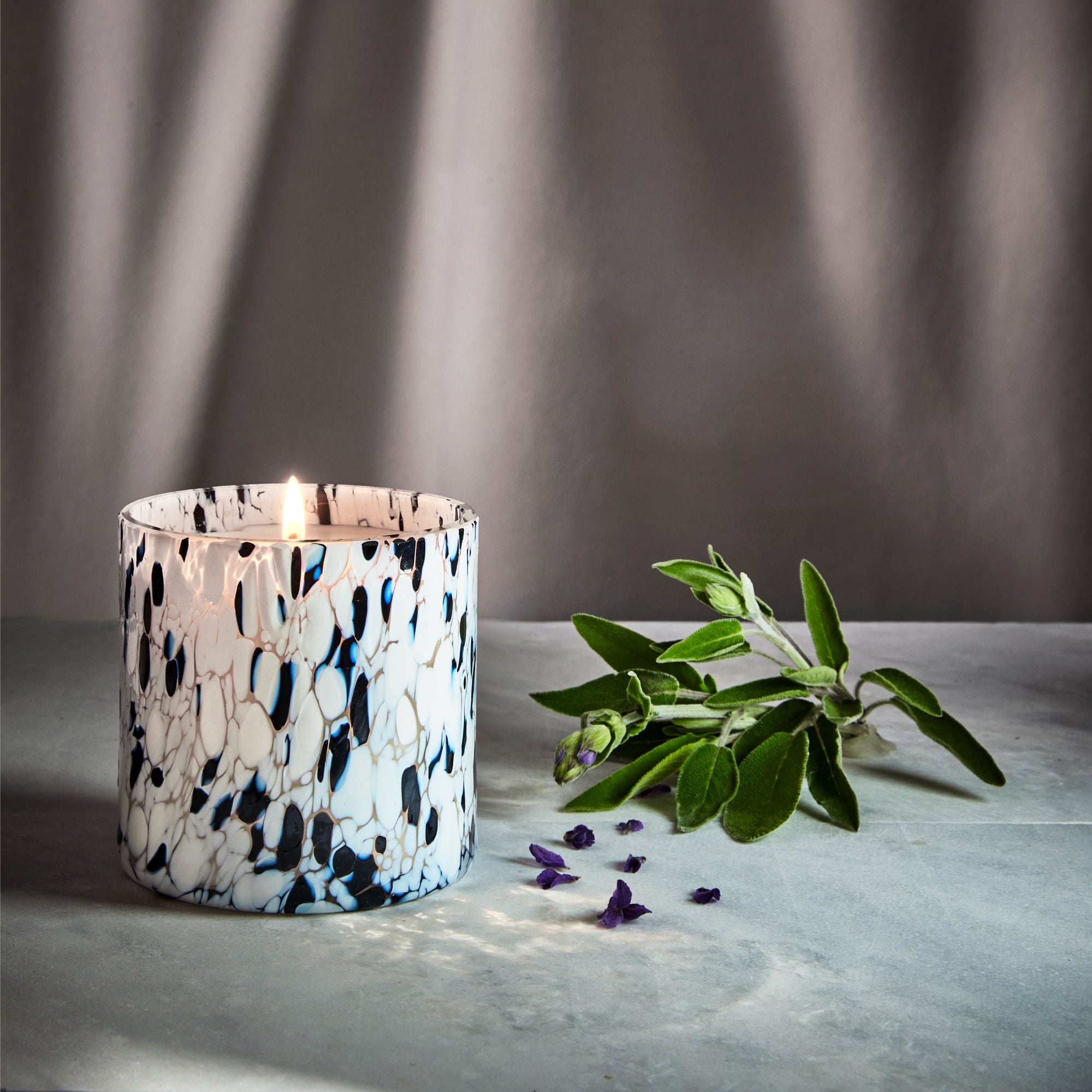 Absolute Clary Sage Candle - 100% Pure Essential Oil Aromatherapy Candle for Relaxation & Stress Relief - Perfect for Yoga, Meditation & Spa Nights at Home