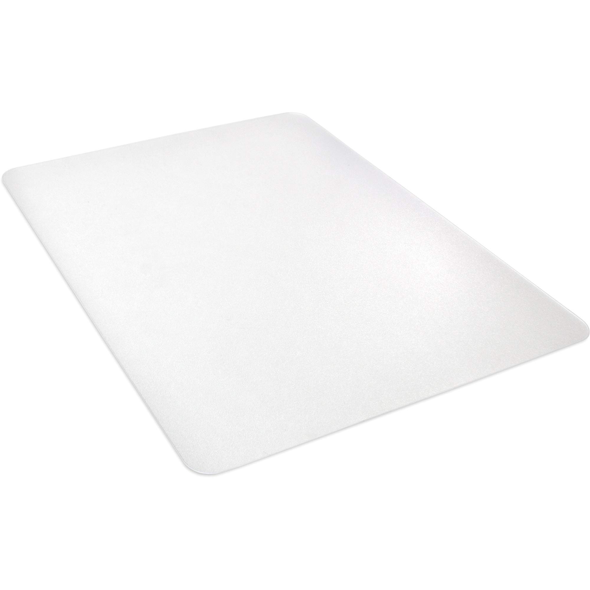 Lorell LLR69707 Clear Polycarbonate Hard Floor Chair Mat for Office & Home Use - Durable Rectangular Desk Chair Mat Protects Floors from Scratches & Rolling Chairs