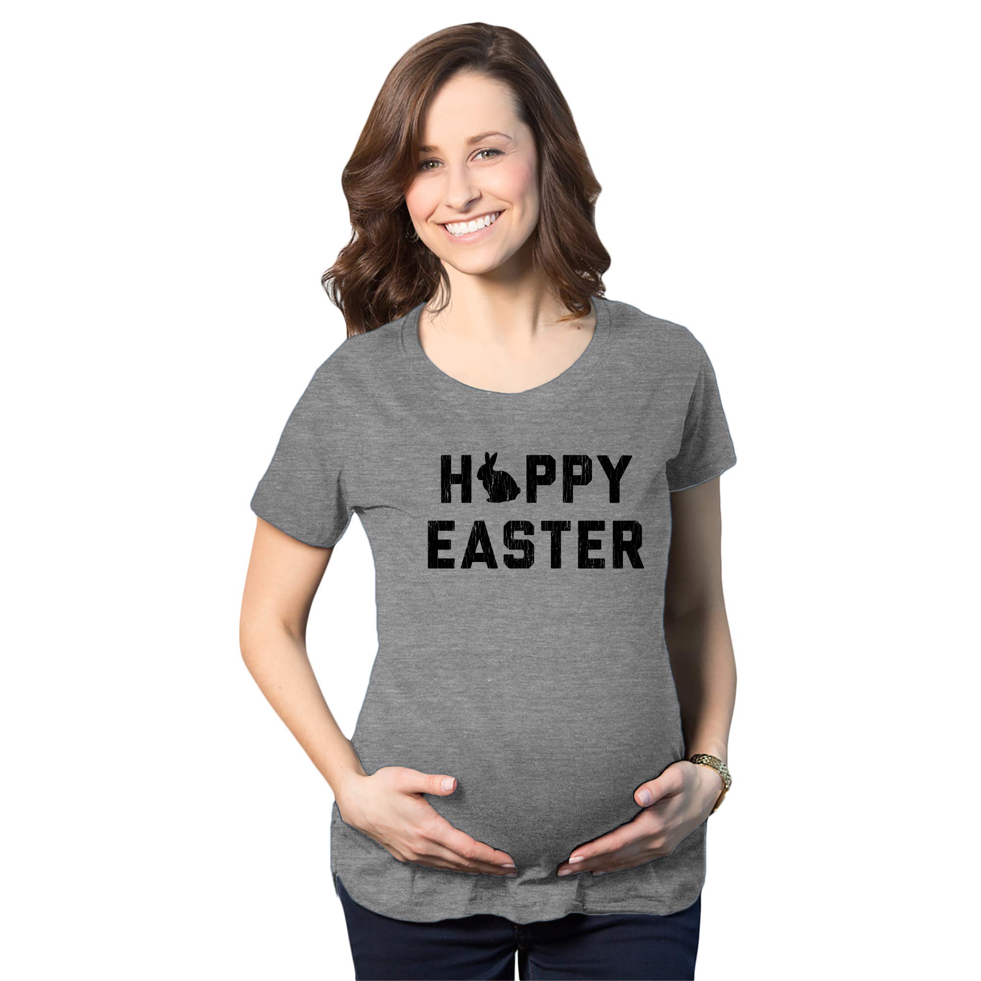 Pregnancy Announcement T-Shirt - Cute Bunny Easter Maternity Tee for Gender Reveal & Baby Shower Party - Comfortable & Stylish Maternity Top