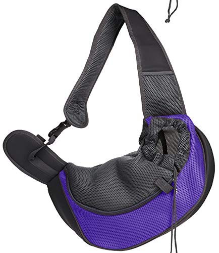 Portable Pet Carrier Bag for Dogs & Cats - Lightweight Mesh Travel Tote, Front Shoulder Sling & Backpack - Perfect for Travel, Hiking, Walking & Outdoor Adventures