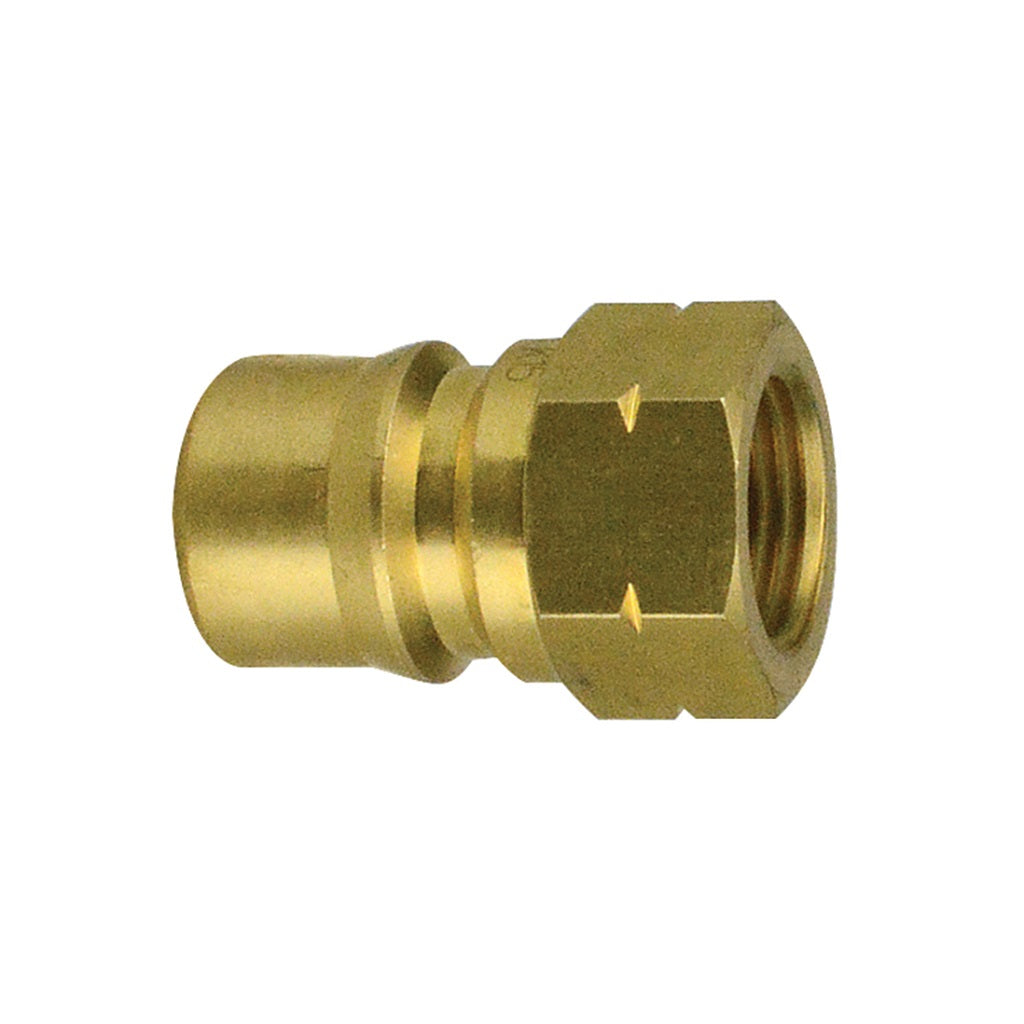 High Pressure C102B Brass Hydraulic Quick Connect Coupling with Poppet Valve - 2000psi Rating for Hydraulic Systems, Agricultural Equipment & Industrial Machinery