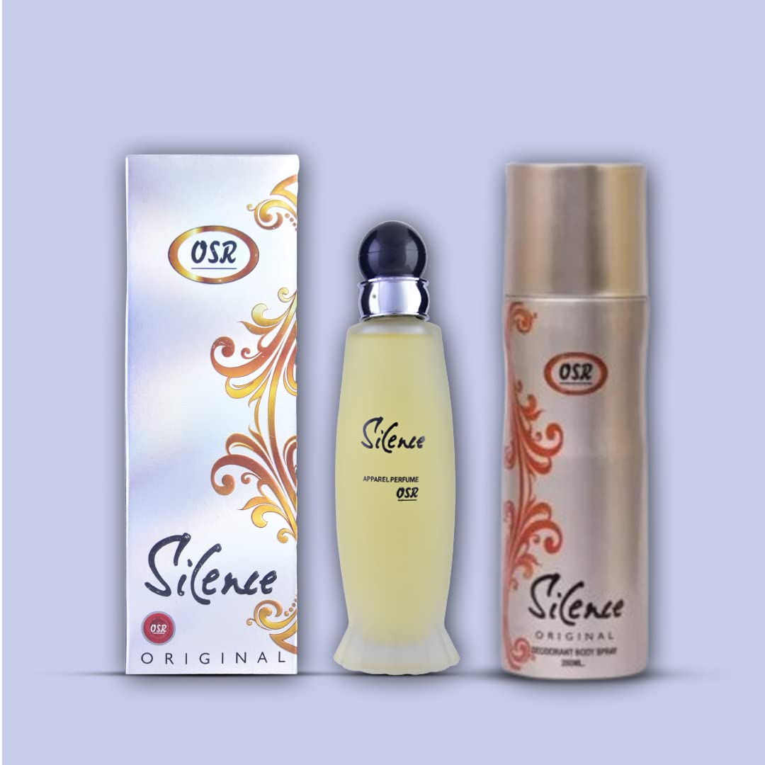 Premium Long Lasting OSR Perfume Body Spray - Refreshing Fragrance for Women & Men (Silence 120ML/200ML) - Perfect for Daily Wear, Office, Dates & Special Occasions