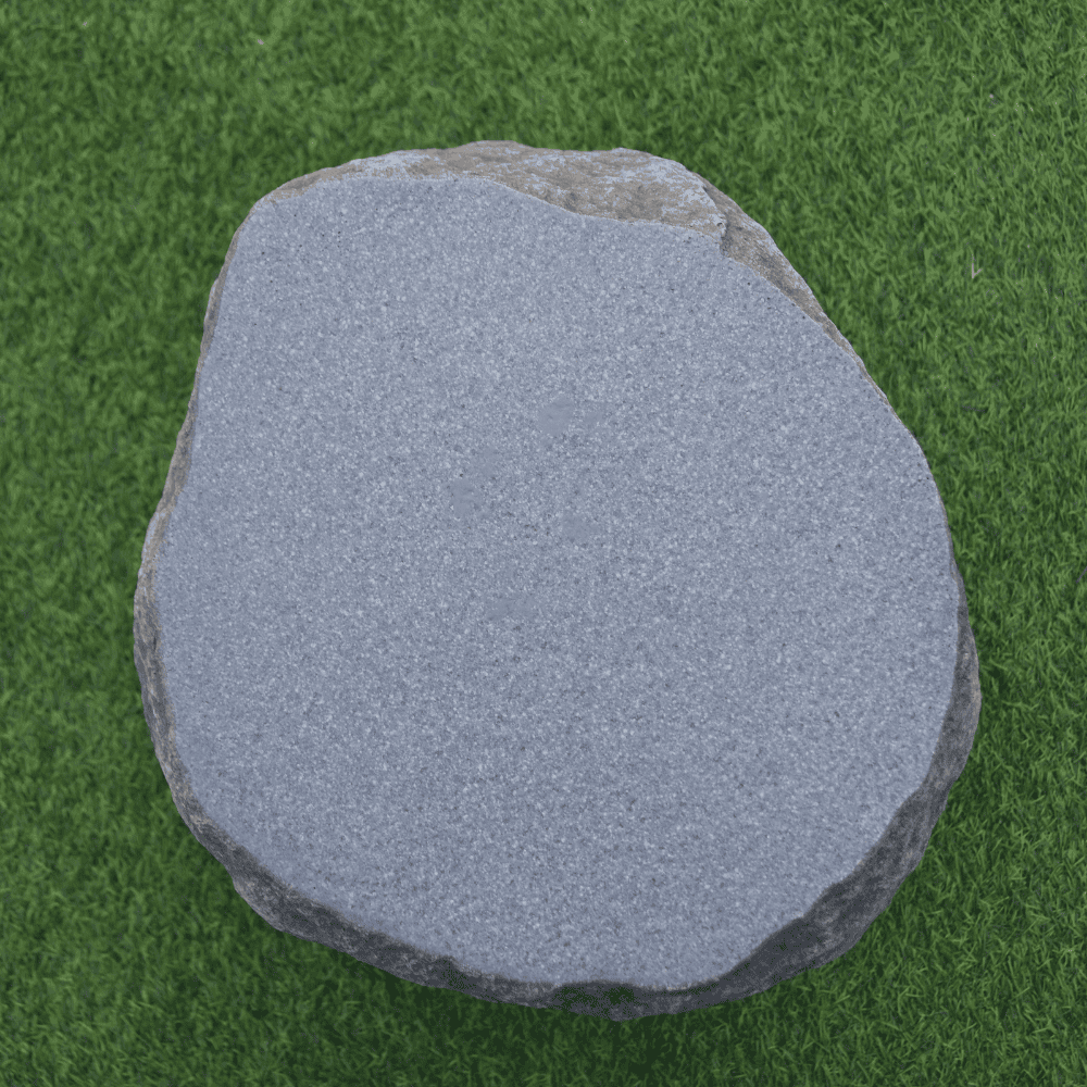 Boulder Outdoor Concrete Seat One - Durable & Weather-Resistant Garden Bench for Patio, Backyard, and Park Seating