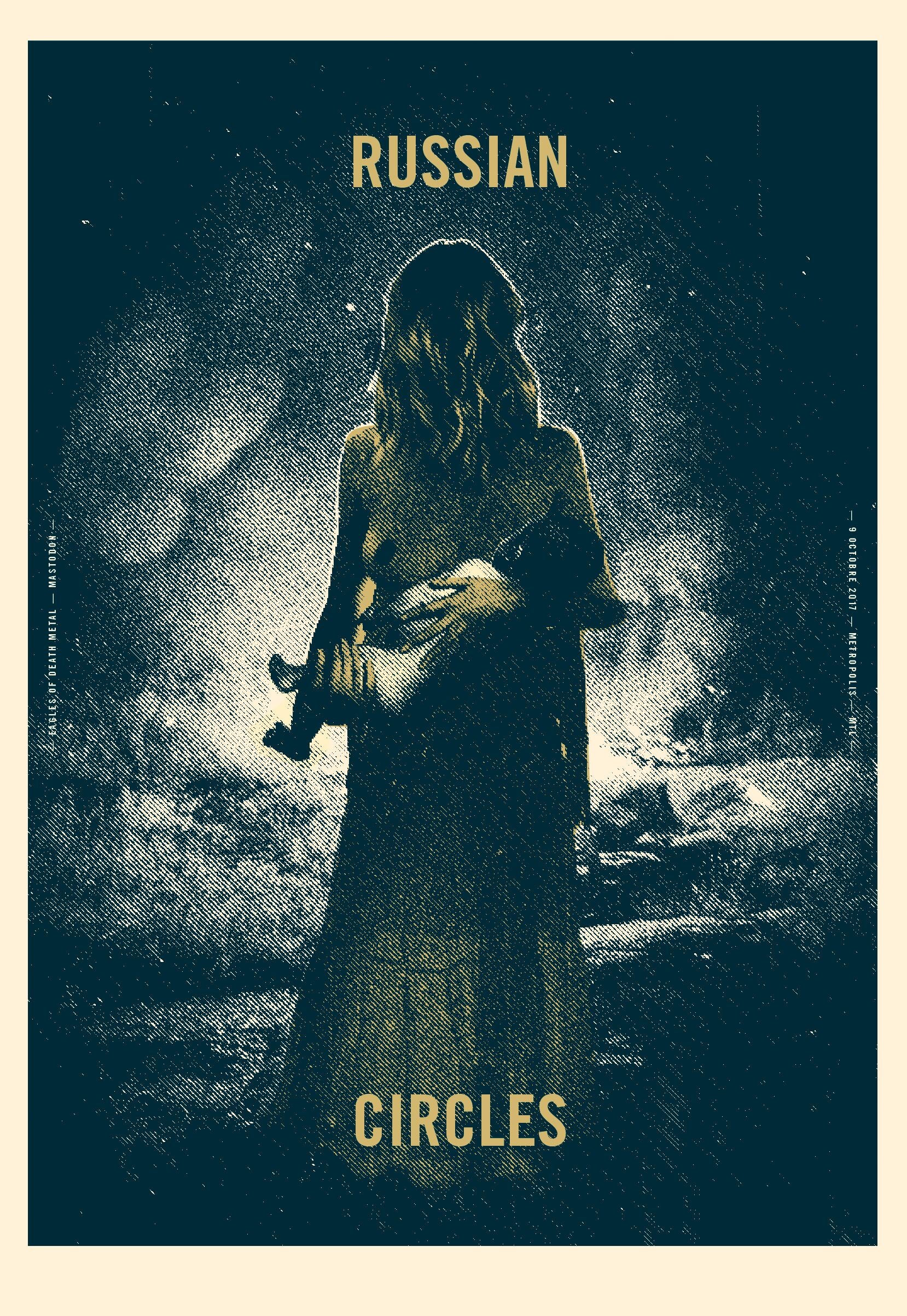 2017 Russian Circles Contemporary Music Poster - Perfect for Bedroom, Living Room & Music Studio Decor