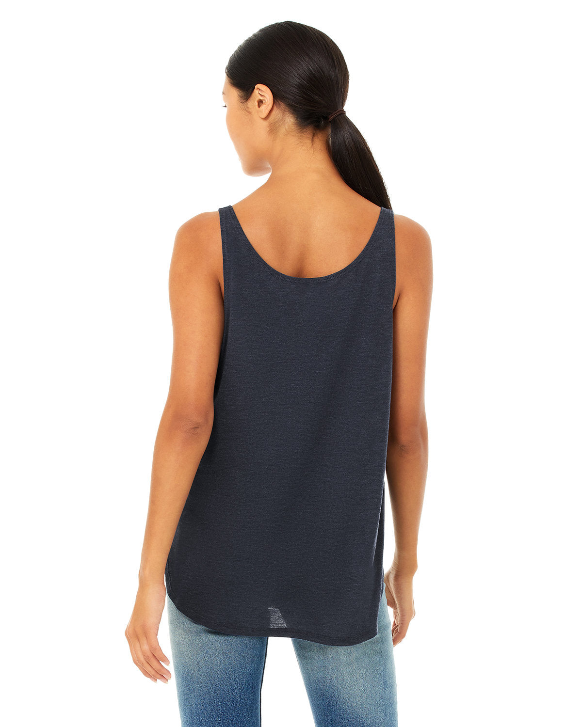 Bella + Canvas B8802 Women's Flowy Side Slit Tank Top - Soft Casual Tee for Summer, Yoga, and Layering Outfits