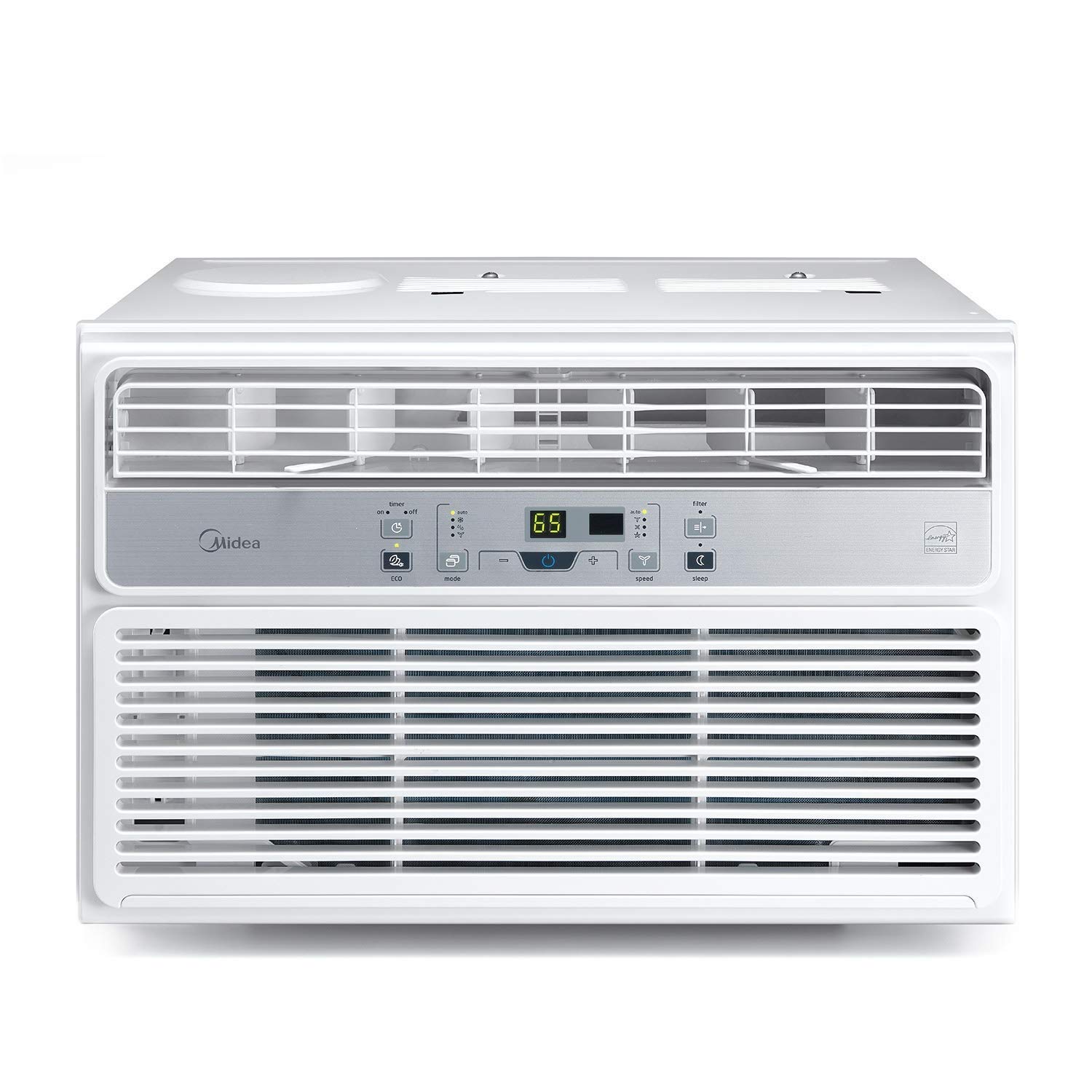 Midea 12,000 BTU Window Air Conditioner with Dehumidifier & Fan - Cools Rooms up to 550 Sq.Ft, 3-in-1 Cooling System, Energy Efficient, Remote Control & Reusable Filter - Perfect for Bedrooms, Living Rooms & Home Offices
