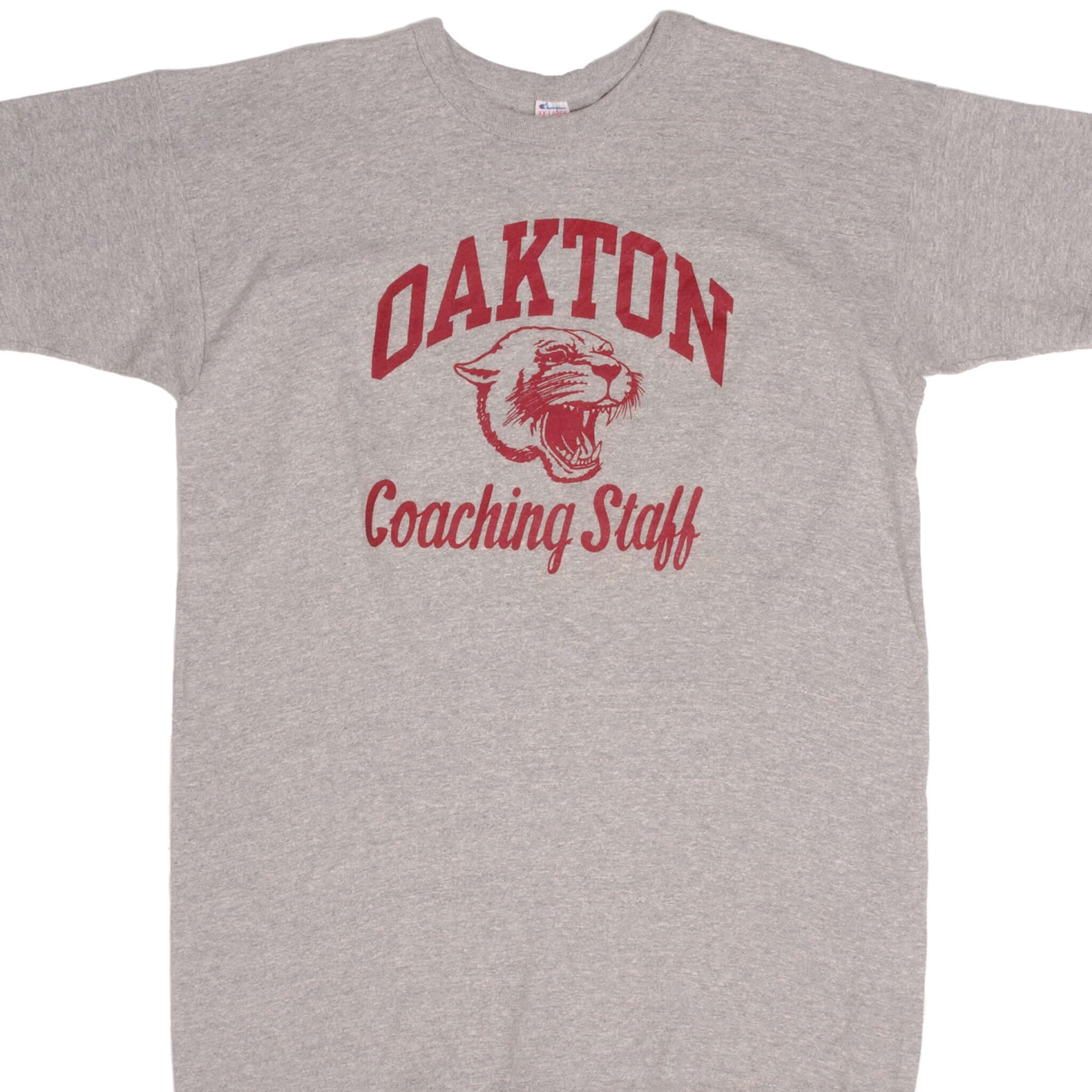 Vintage Champion Oakton T-Shirt - Early 1980s XL Size - Made in USA - Retro Streetwear & Casual Wear for Men
