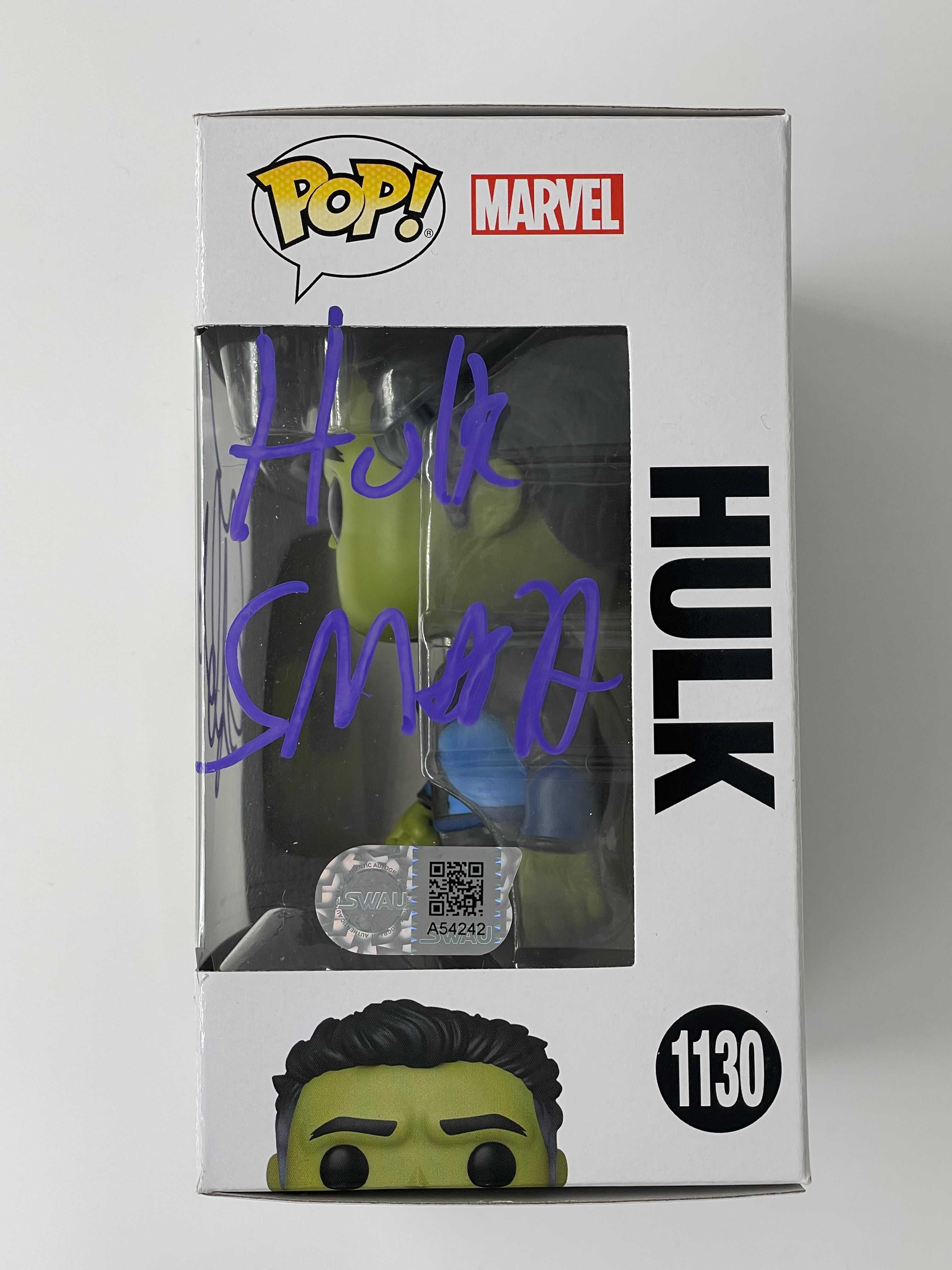 Mark Ruffalo Signed Funko POP! Vinyl Figure - SWAU Authenticated Collectible - Perfect for Marvel Fans, Autograph Collectors & Home Display