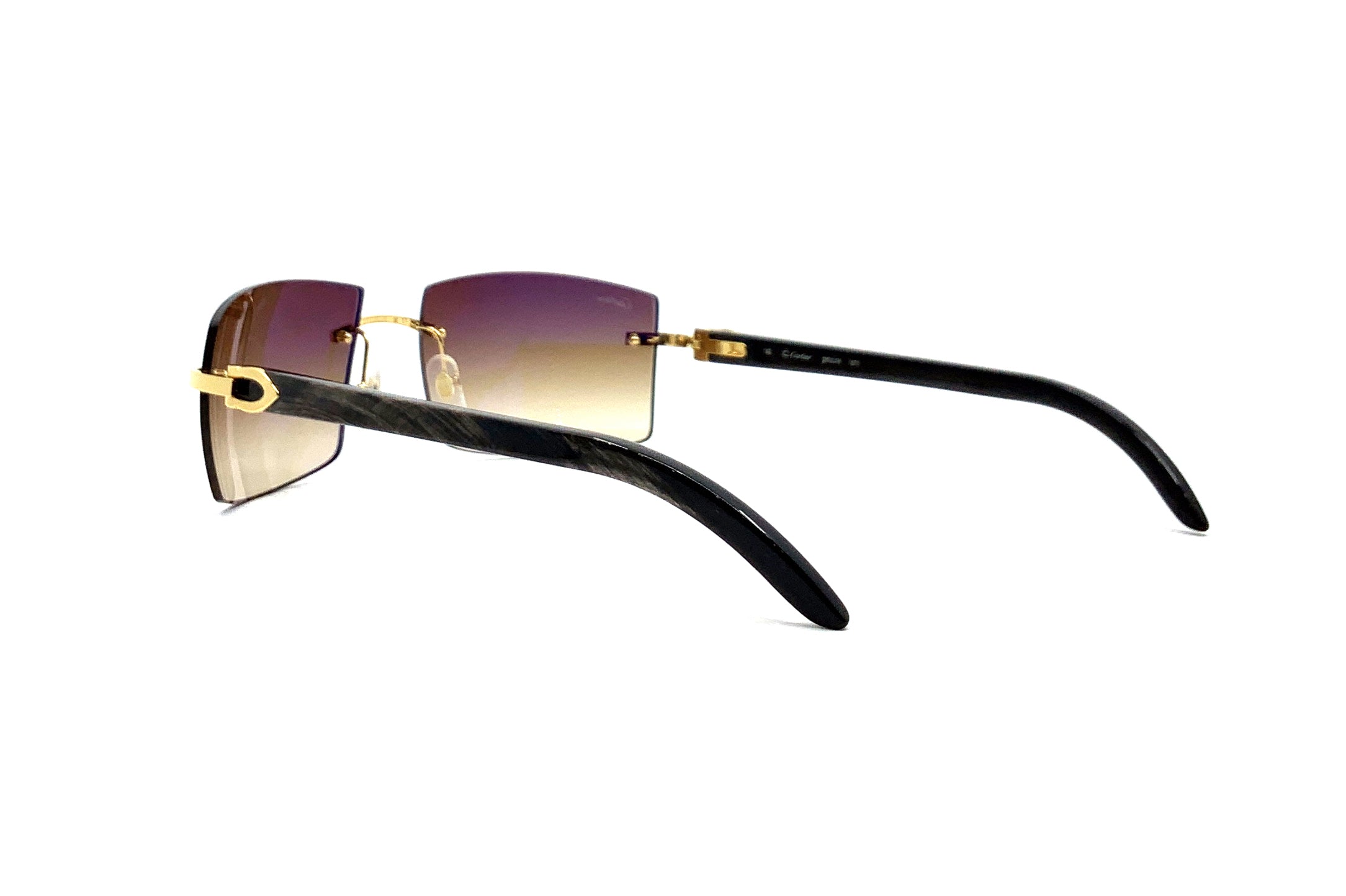 Cartier C Décor CT0021RS Buffalo Horn Sunglasses - Luxury Designer Shades for Men & Women | Perfect for Outdoor Activities, Travel & Fashion Statements
