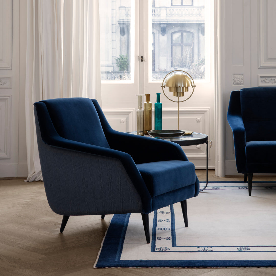 Gubi Carlo De Carli CDC 1 Sofa - Mid-Century Modern Lounge Chair for Living Room, Office & Lounge Spaces