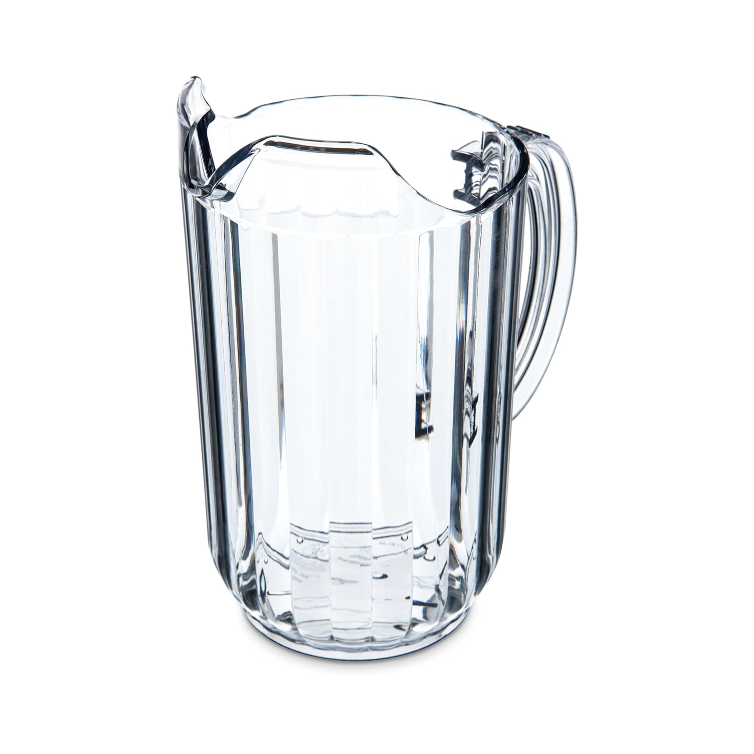 Carlisle 48oz Clear Plastic Pitcher - 6 Pack for Restaurants, Catering & Kitchen Use - BPA-Free Food Service Drink Dispenser for Iced Tea, Lemonade & Beverages
