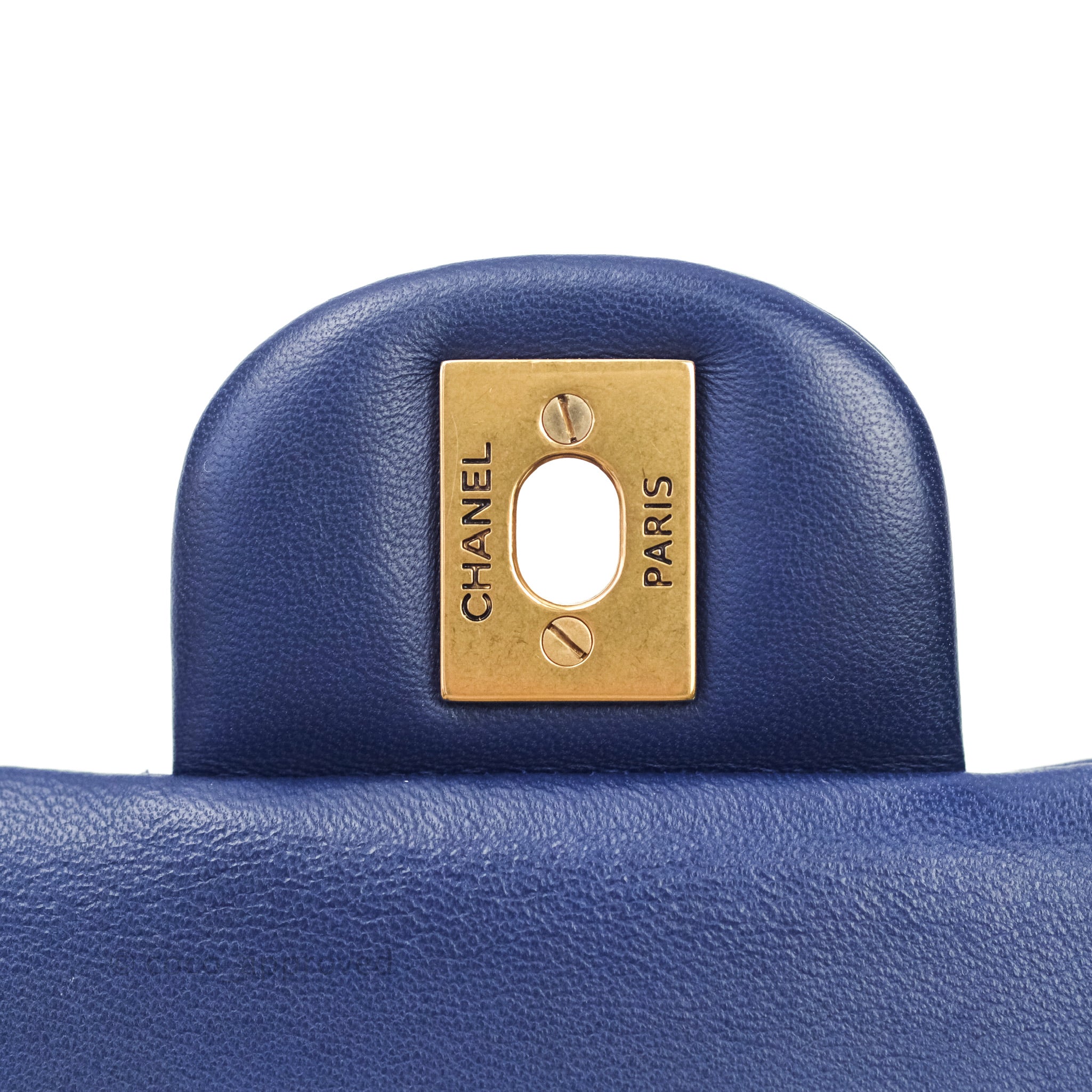Chanel Classic Chevron M/L Medium Flap Bag in Blue Lambskin Leather with Gold Hardware - Perfect for Evening Events & Luxury Fashion Accessories