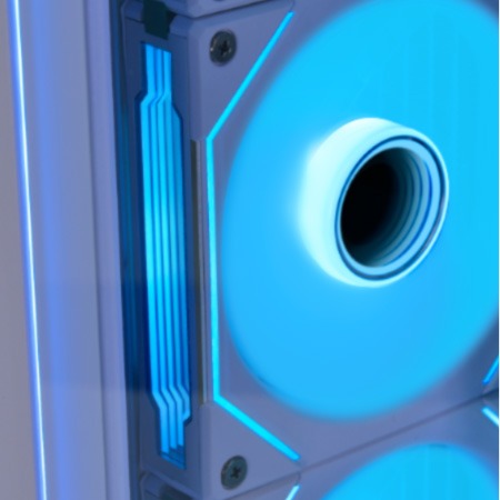 Lian Li UNI FAN Infinity SL INF120 3-Pack White RGB PC Case Fans with Controller - High Performance Cooling for Gaming PC Builds & Custom Water Cooling Systems