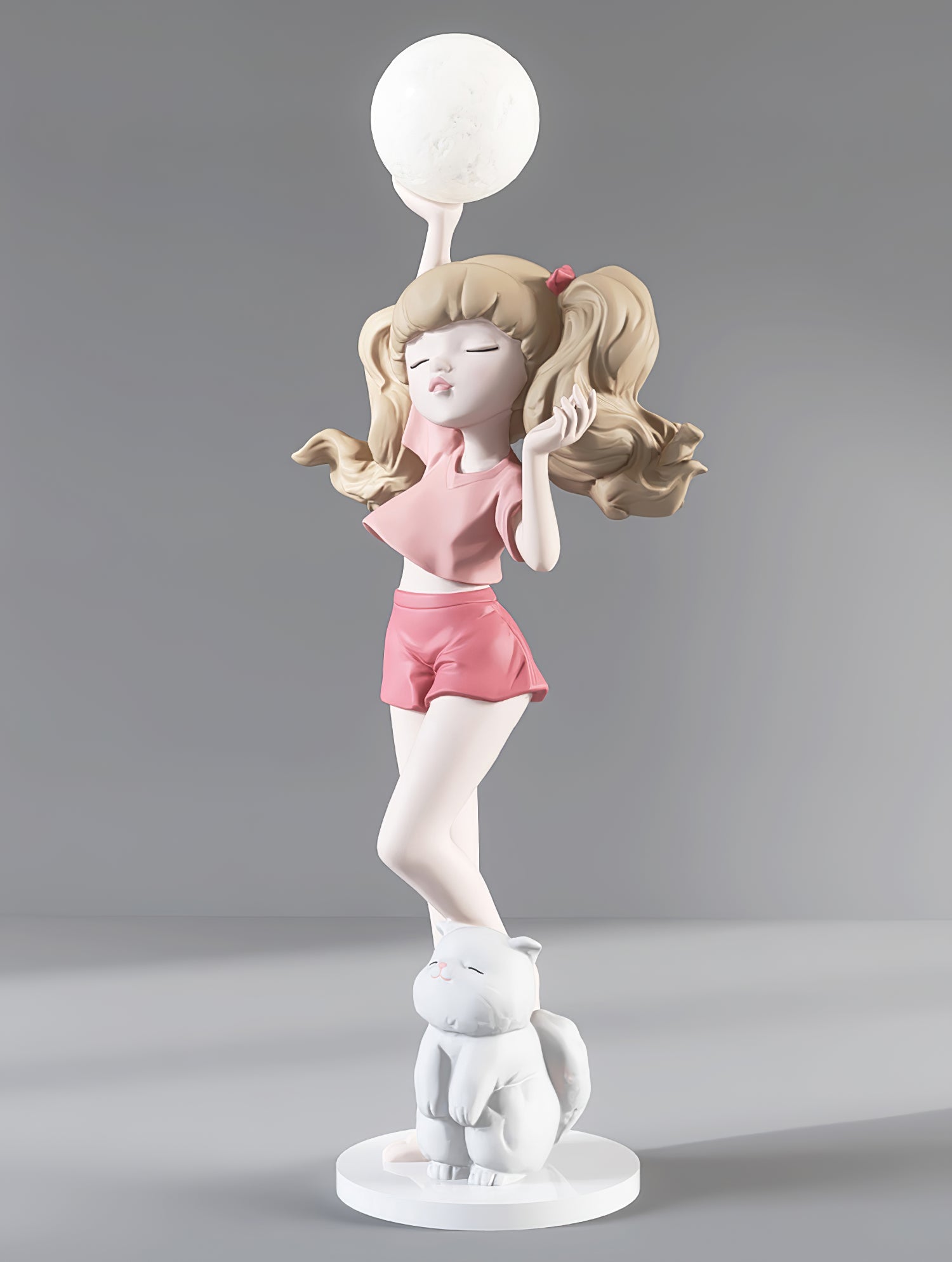 Elegant Ballet Girl Floor Lamp - Adjustable LED Dancer Light for Bedroom, Living Room & Nursery - Perfect for Kids Room Decor & Dance Studio Lighting