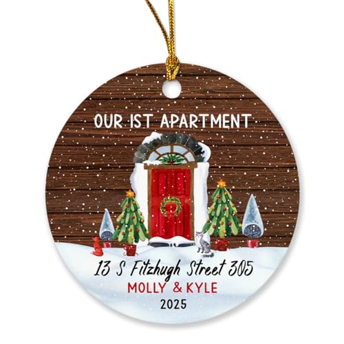 Our First Christmas Apartment Ornament