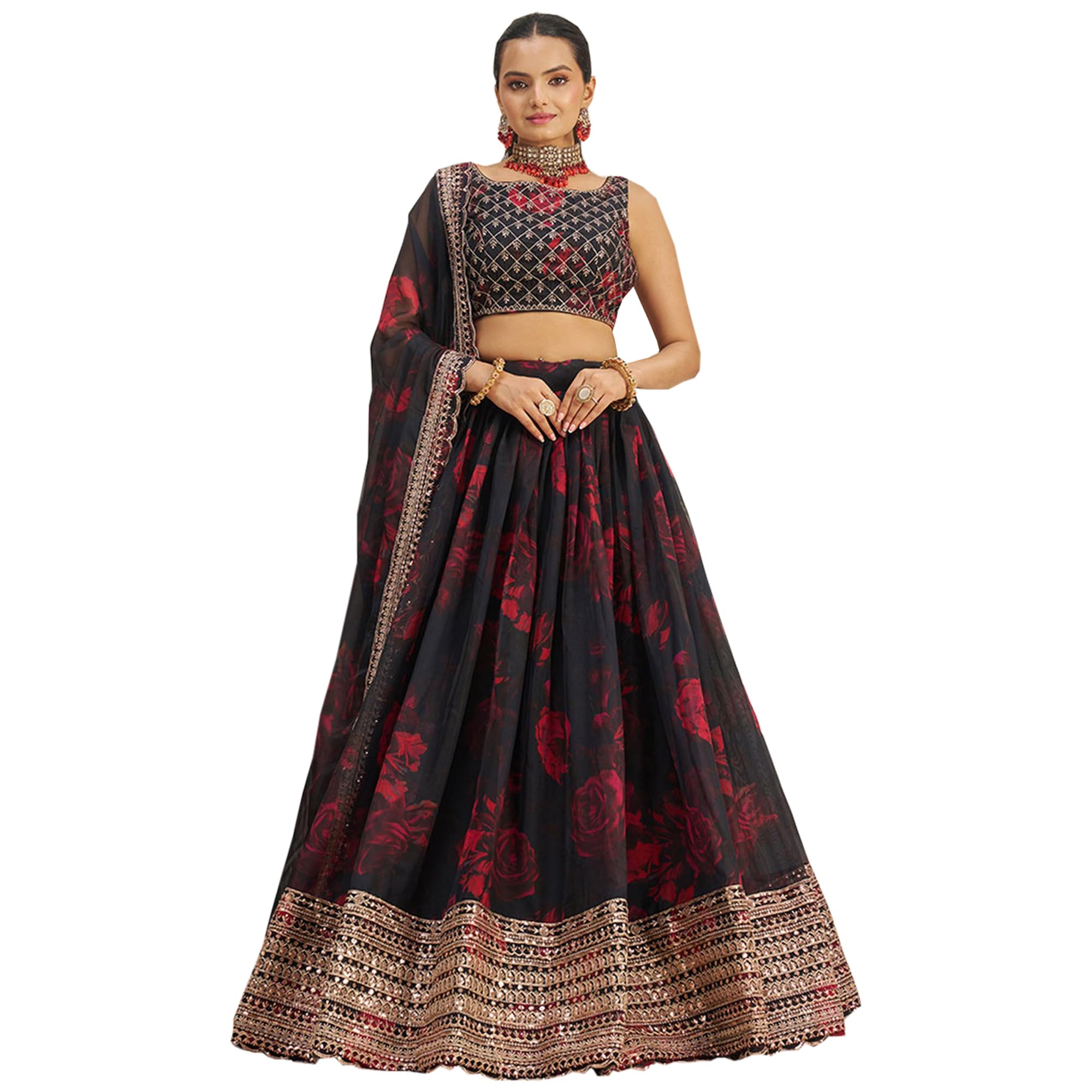 Exquisite Bridal Lehenga Choli Set for Wedding & Reception | Traditional Indian Pakistani Party Wear Outfit | Perfect for Bridal Showers, Mehendi & Sangeet Ceremonies