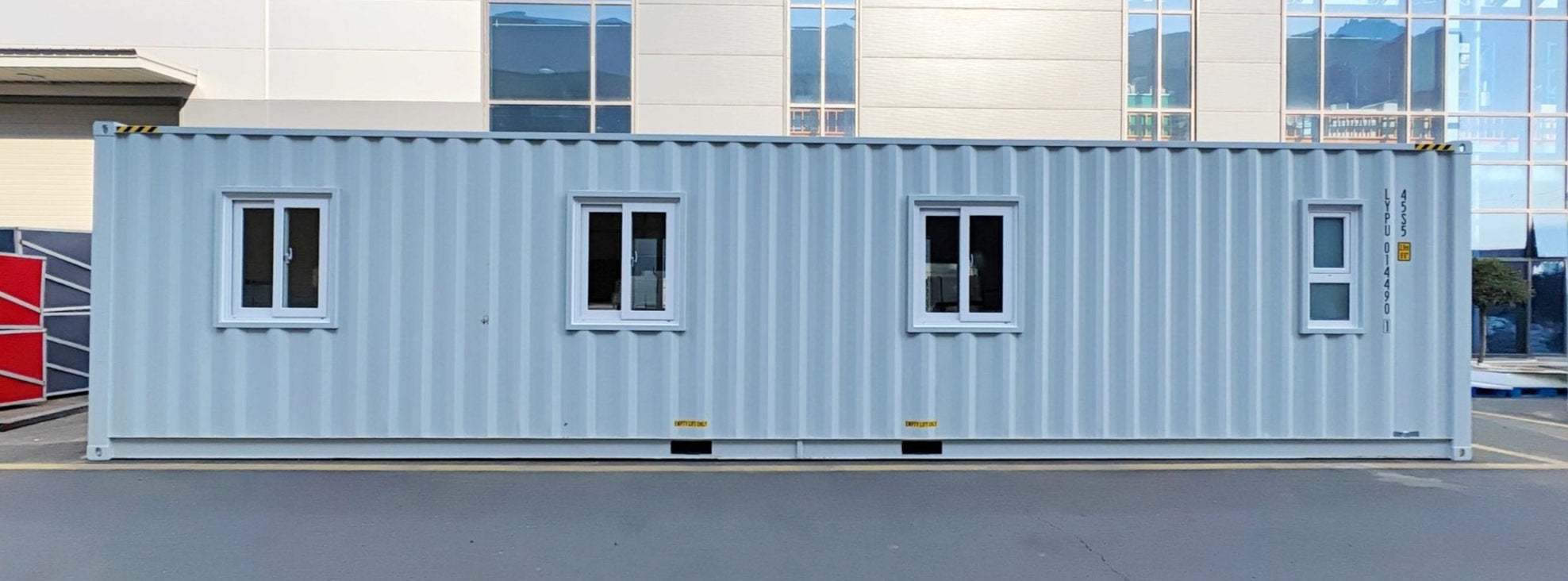 40 FT Insulated Mobile Office Cabin - Off Grid Shipping Container Workspace for Construction Sites & Remote Work | Portable Prefab Office Solution | SKU: 3520247