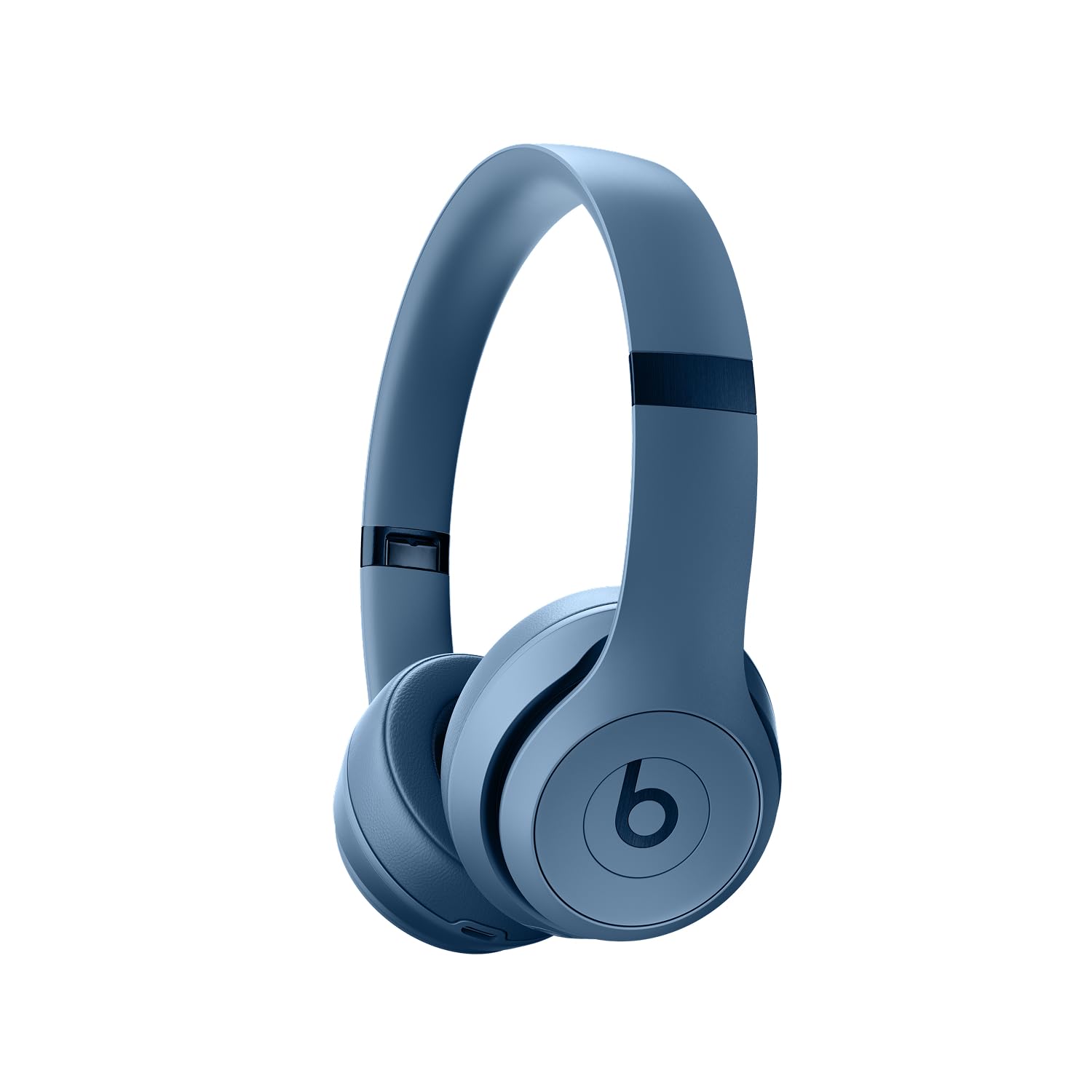 Beats Solo 4 Wireless Bluetooth On-Ear Headphones with 50-Hour Battery Life - Apple & Android Compatible - Slate Blue - Perfect for Workouts, Commuting & Travel