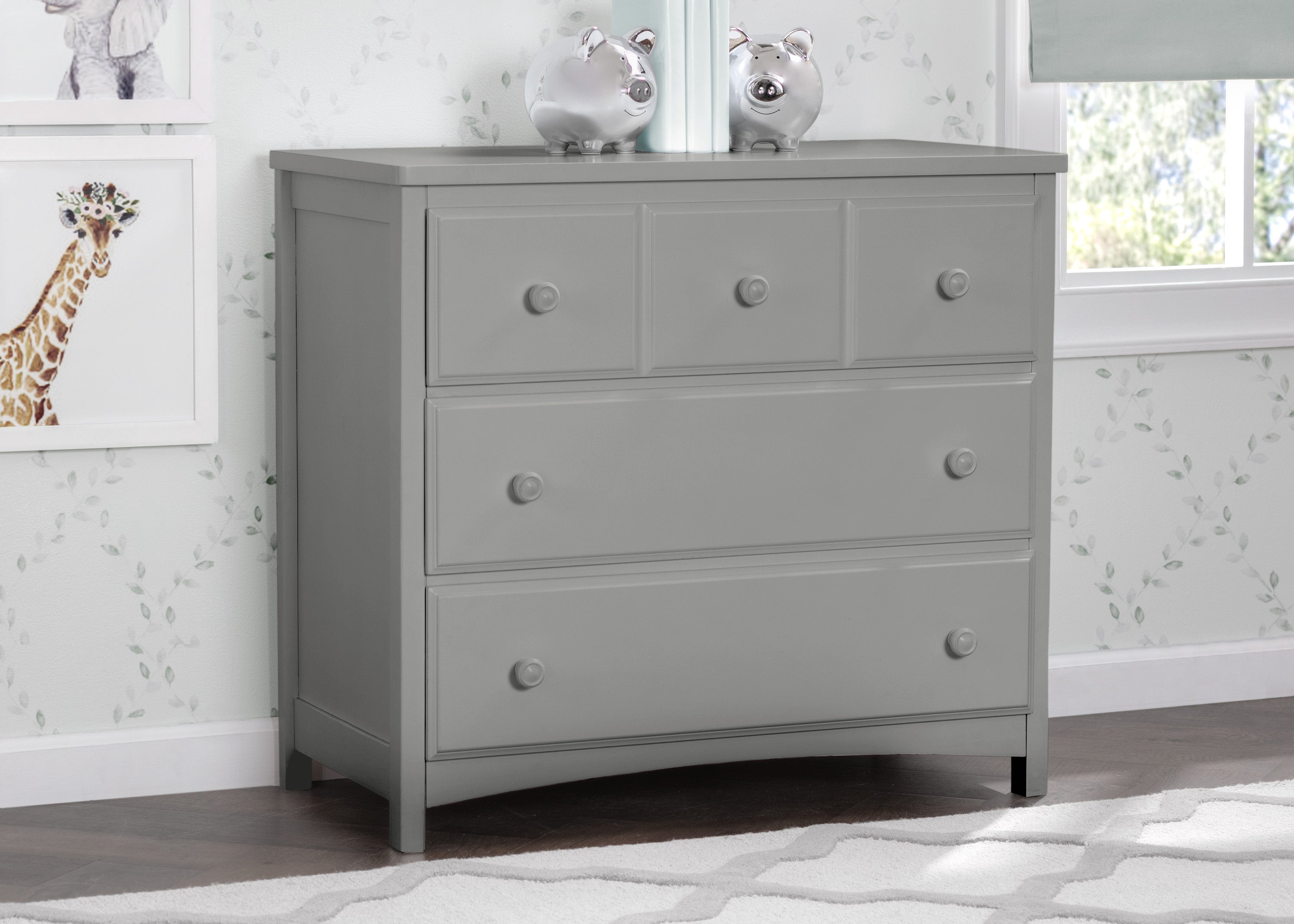 3 Drawer Dresser - Sturdy Wooden Chest of Drawers for Bedroom Storage & Organization | Perfect for Clothes, Accessories & Home Decor