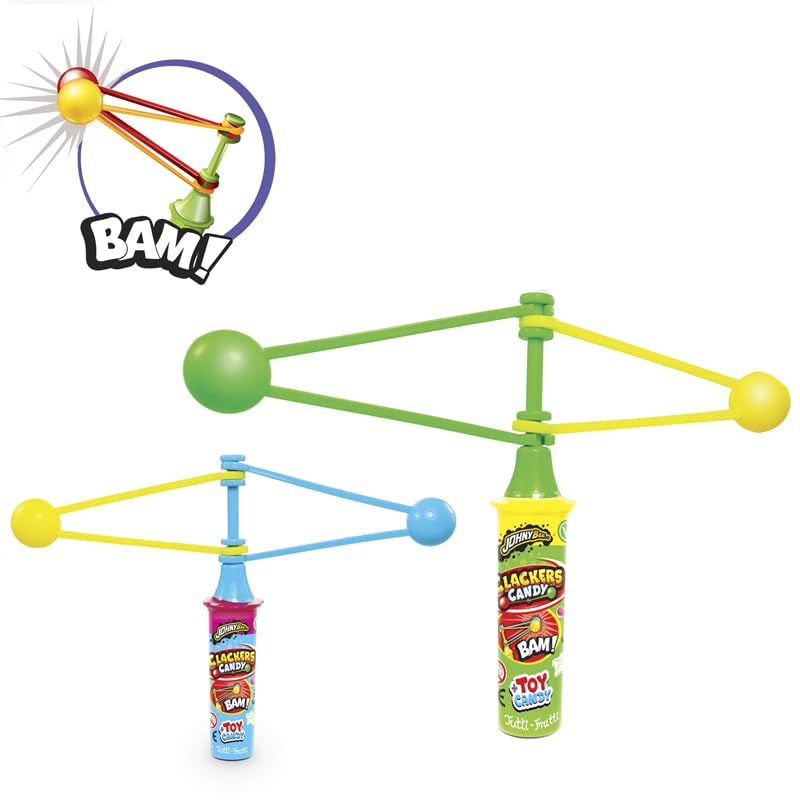 Clackers Candy - Powder Filled Fun Toy with Sweets Inside | Classic Nostalgic Game for Kids & Adults | Perfect for Parties, Gifts & Family Game Nights
