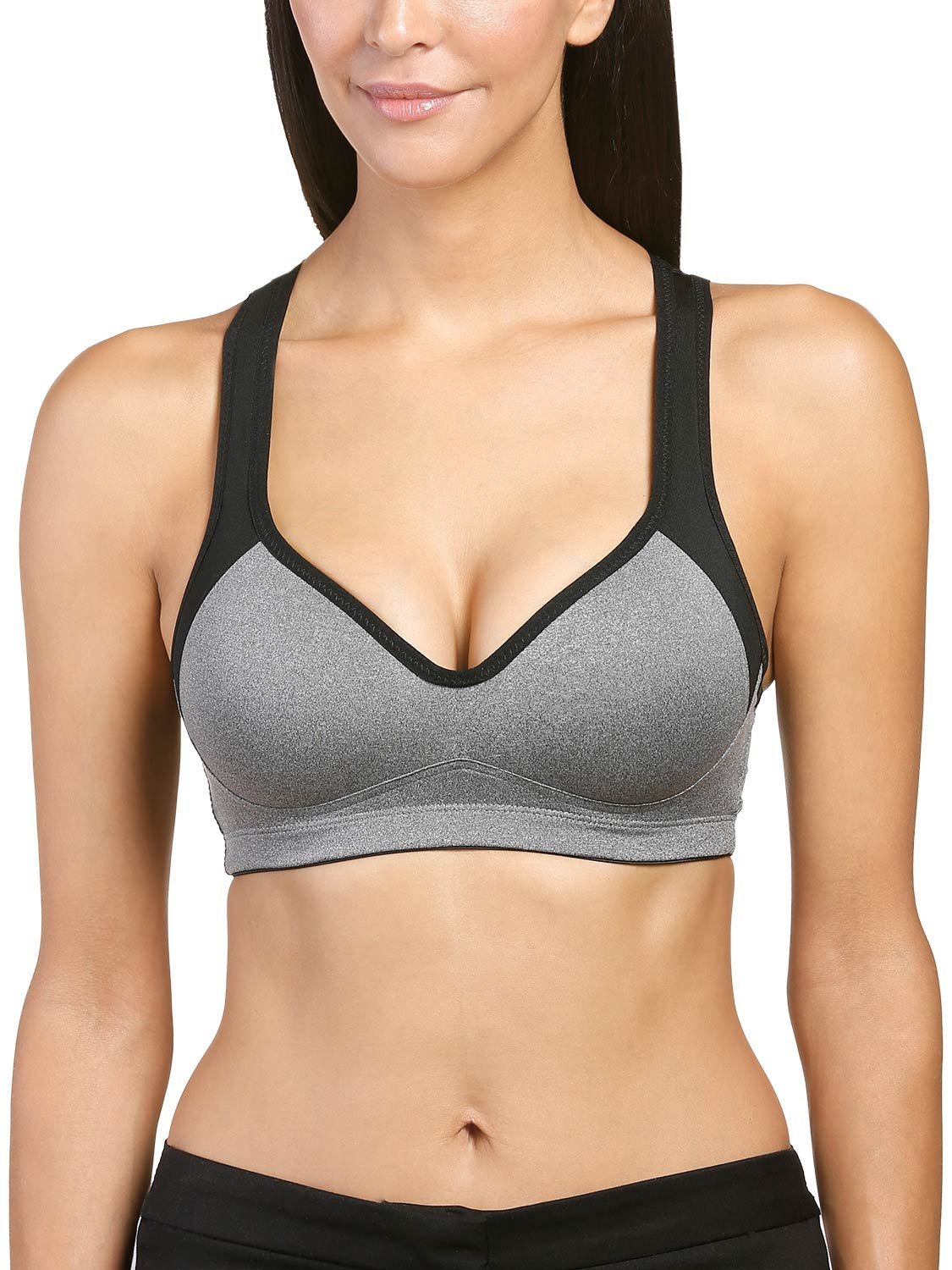 Naturana Non-Wired Sports Bra for Women - Gym & Yoga