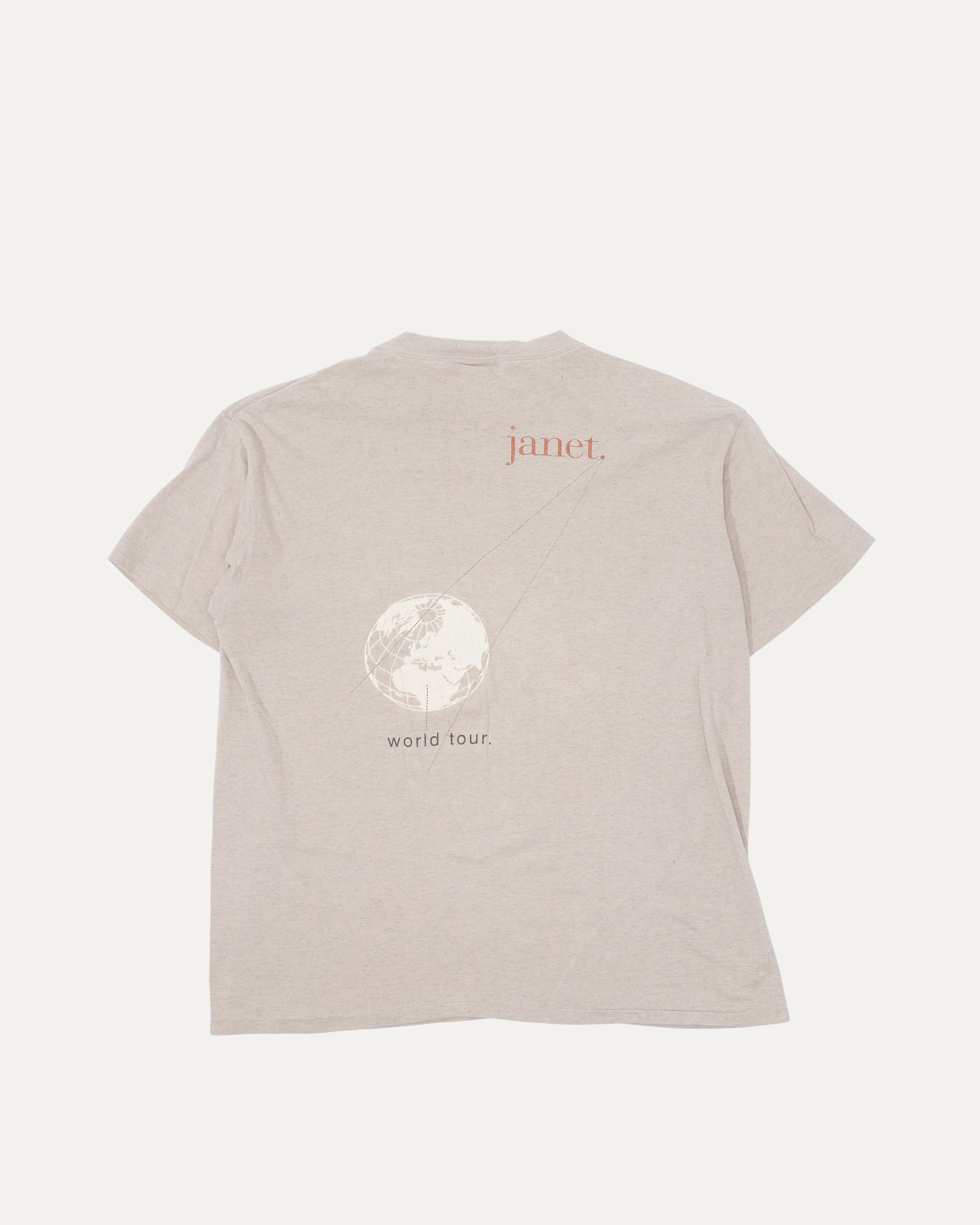 Vintage 1993 Janet Jackson World Tour Unisex T-Shirt - Retro Concert Tee for Music Fans & 90s Fashion Lovers
