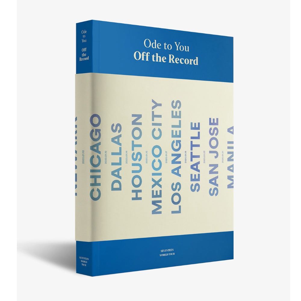 SEVENTEEN 2019 WORLD TOUR ODE TO YOU OFF THE RECORD Official Photobook - Kpop Merchandise, Concert Memories & Fan Collection for ARMYs