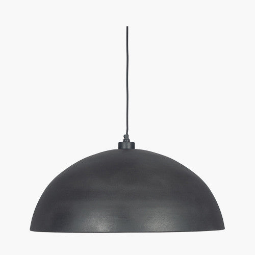 Anders Dome Pendant Light Fixture - Modern Black Ceiling Lamp for Living Room, Bedroom & Dining Room Lighting