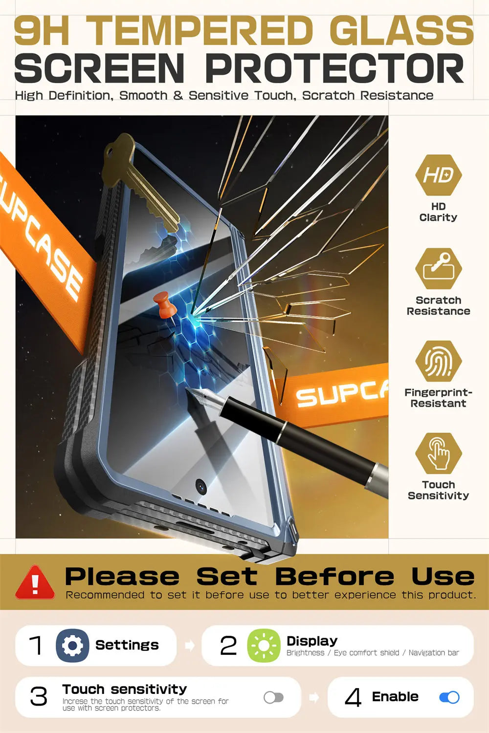 SUPCASE Unicorn Beetle Pro Rugged Case for Samsung Galaxy Z Fold 6 - Shockproof Protective Cover with Built-in Screen Protector | Perfect for Outdoor, Work & Travel Use