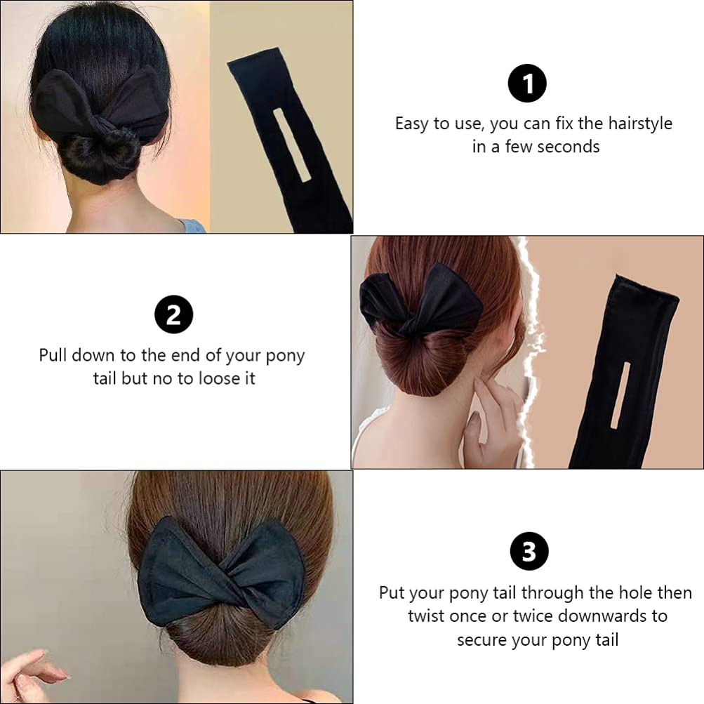Uonlytech 3-Piece Hair Twist Bun Maker Set - French Twist & Deft Bun for Women & Girls - Perfect for Updos, Ponytails & Formal Hairstyles