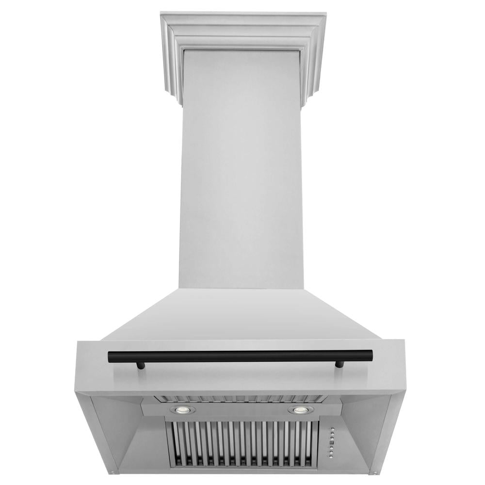 ZLINE Autograph Edition 30 Inch Stainless Steel Range Hood with Stainless Steel Shell & Handle (8654STZ 30) - Professional Kitchen Ventilation for Home Chefs