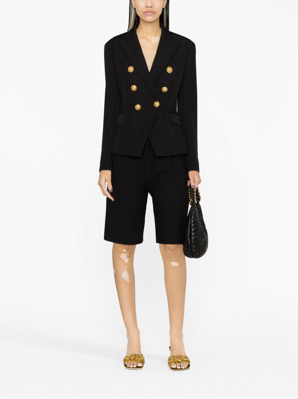 Balmain Black Leather Jacket for Men & Women | Luxury Designer Outerwear for Night Out & Fashion Events