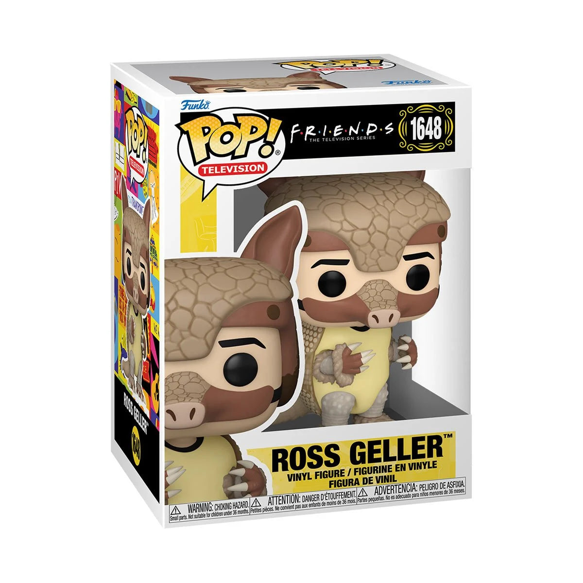 Friends Ross Geller Armadillo Funko Pop! Vinyl Figure #1648 - Collectible TV Show Merchandise for Fans of Friends Sitcom - Perfect for Display, Gifts, and Pop Culture Enthusiasts