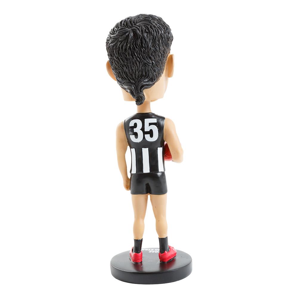 Collingwood Magpies AFL Nick Daicos Bobblehead - Officially Licensed AFL Collectible - Perfect for AFL Fans, Sports Memorabilia Collectors & Home/Office Decor