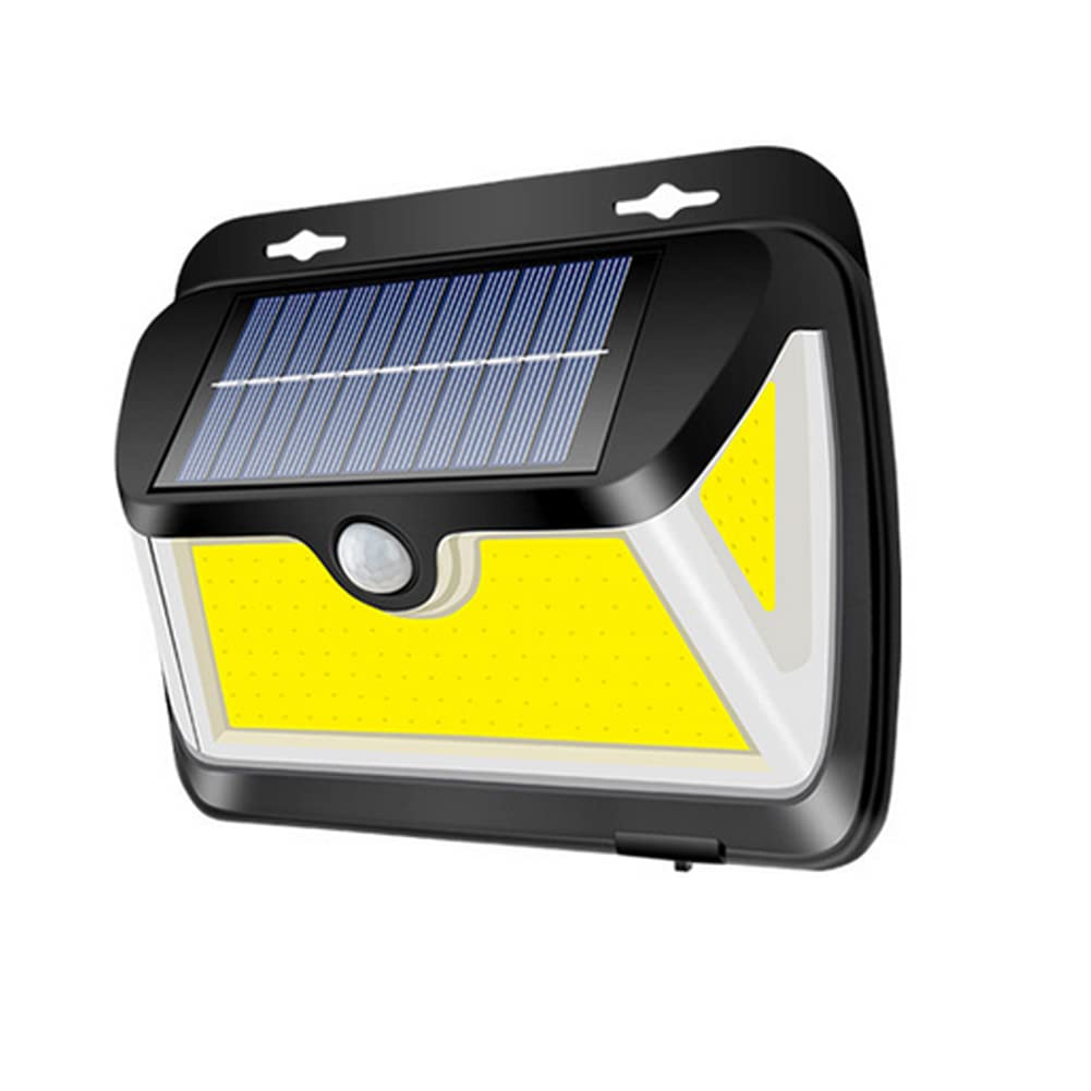 Aolyty Solar Motion Sensor Wall Light - 163 Bright COB LEDs Security Flood Light, Waterproof Outdoor Solar Lights with Auto On/Off, Cool White for Home, Backyard, Garden, Garage, Pathway (Ideal for Nighttime Security & Landscape Lighting)