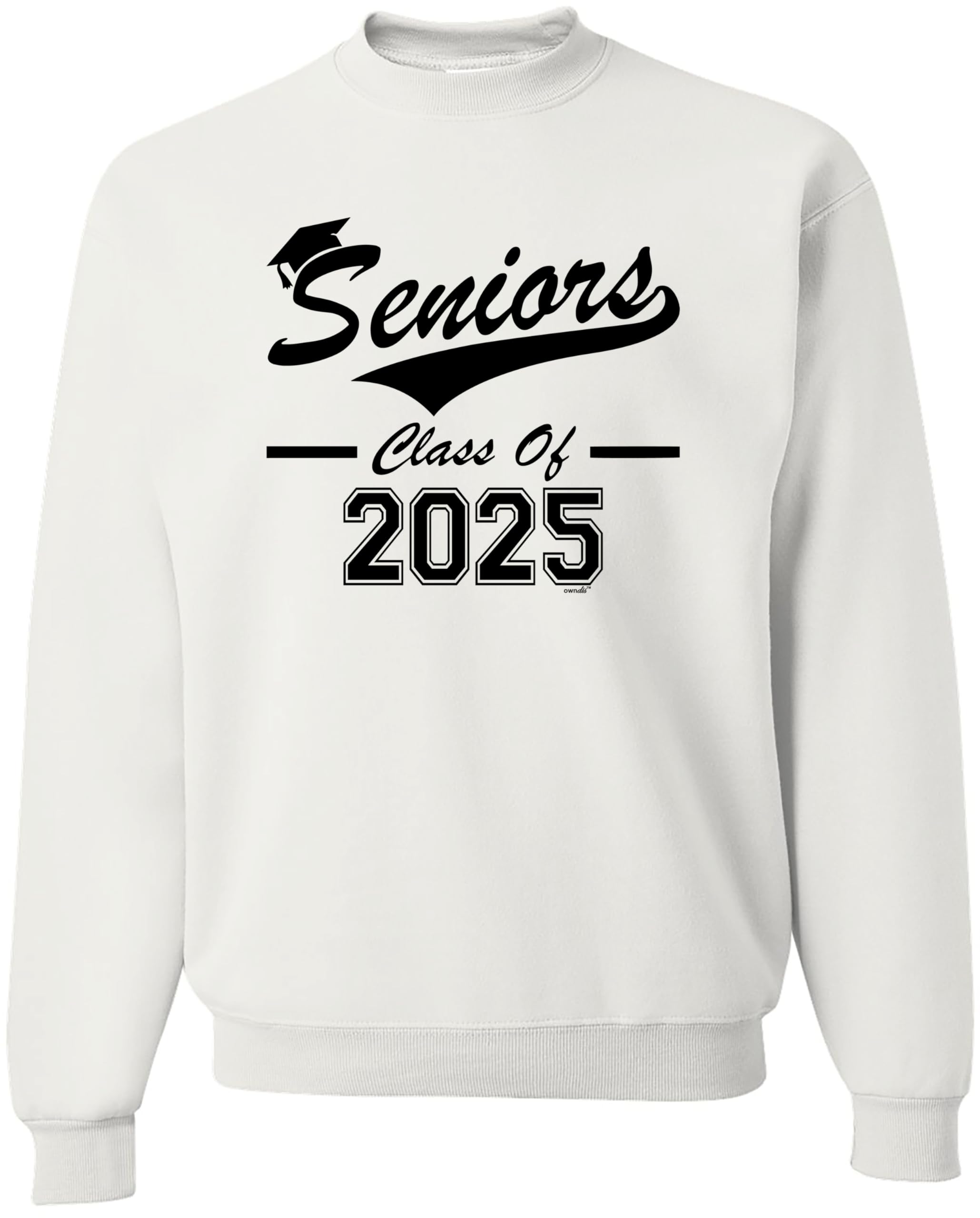 Class of 2025 Graduation Sweatshirt - Custom Logo Crewneck Pullover for Senior Gifts | Perfect for Graduation Parties & School Spirit Events